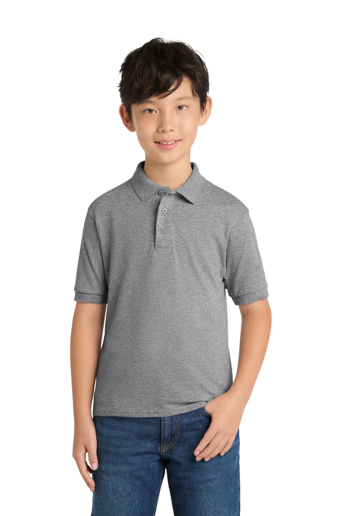 Port & CoŸ?? Youth Core Blend Jersey Knit Polo. KP55Y