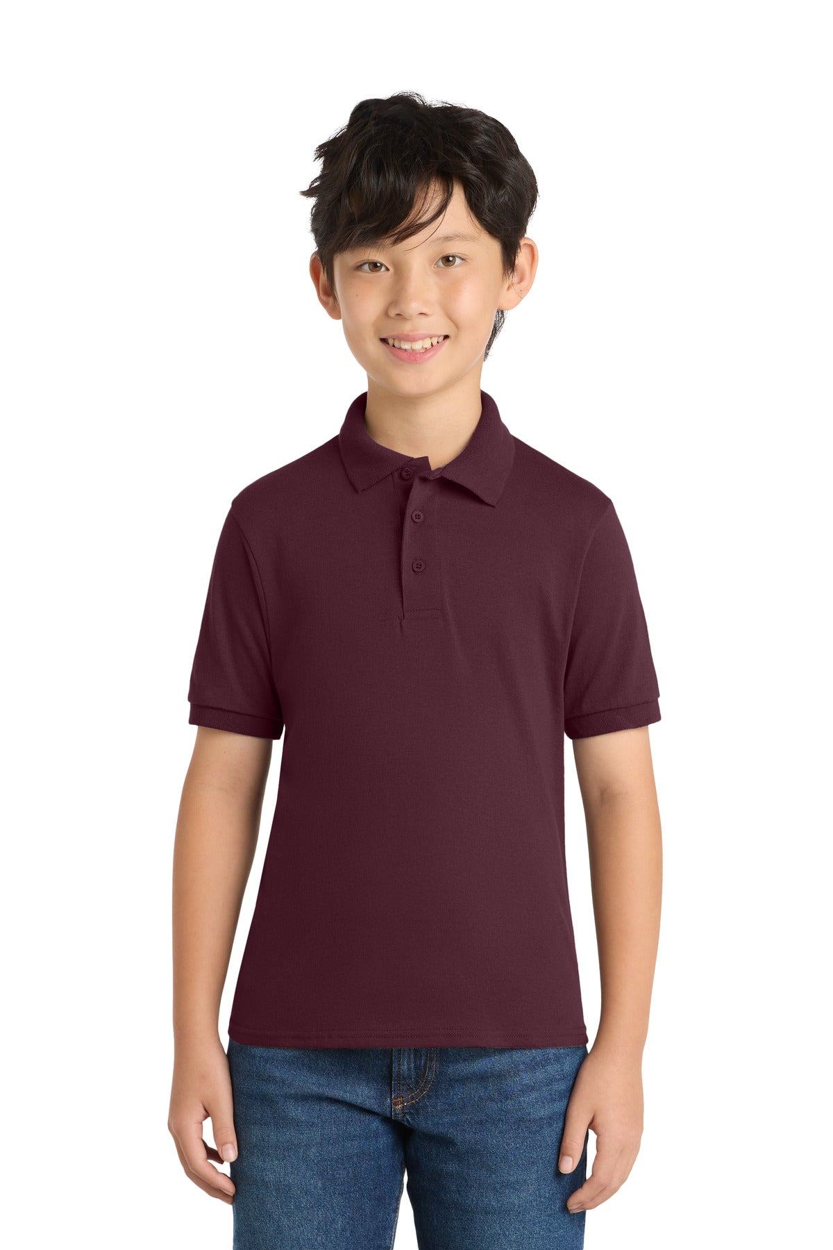Port & CoŸ?? Youth Core Blend Jersey Knit Polo. KP55Y