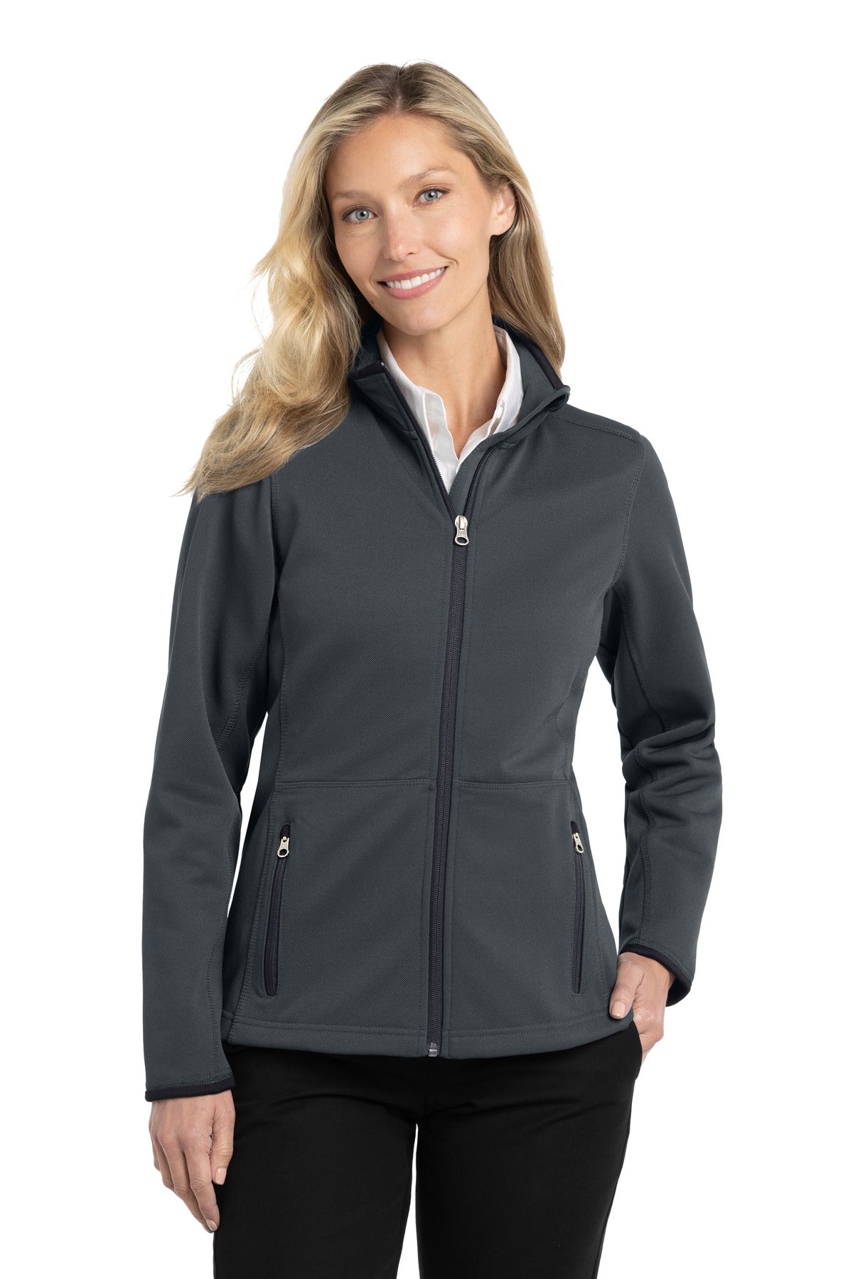 Port Authority® Women's Pique Fleece Jacket. L222