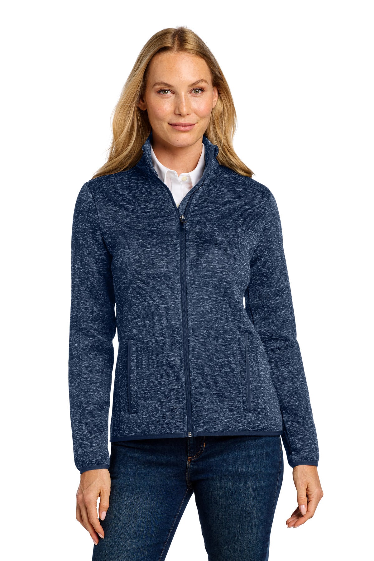 Port Authority® Women's Sweater Fleece Jacket. L232