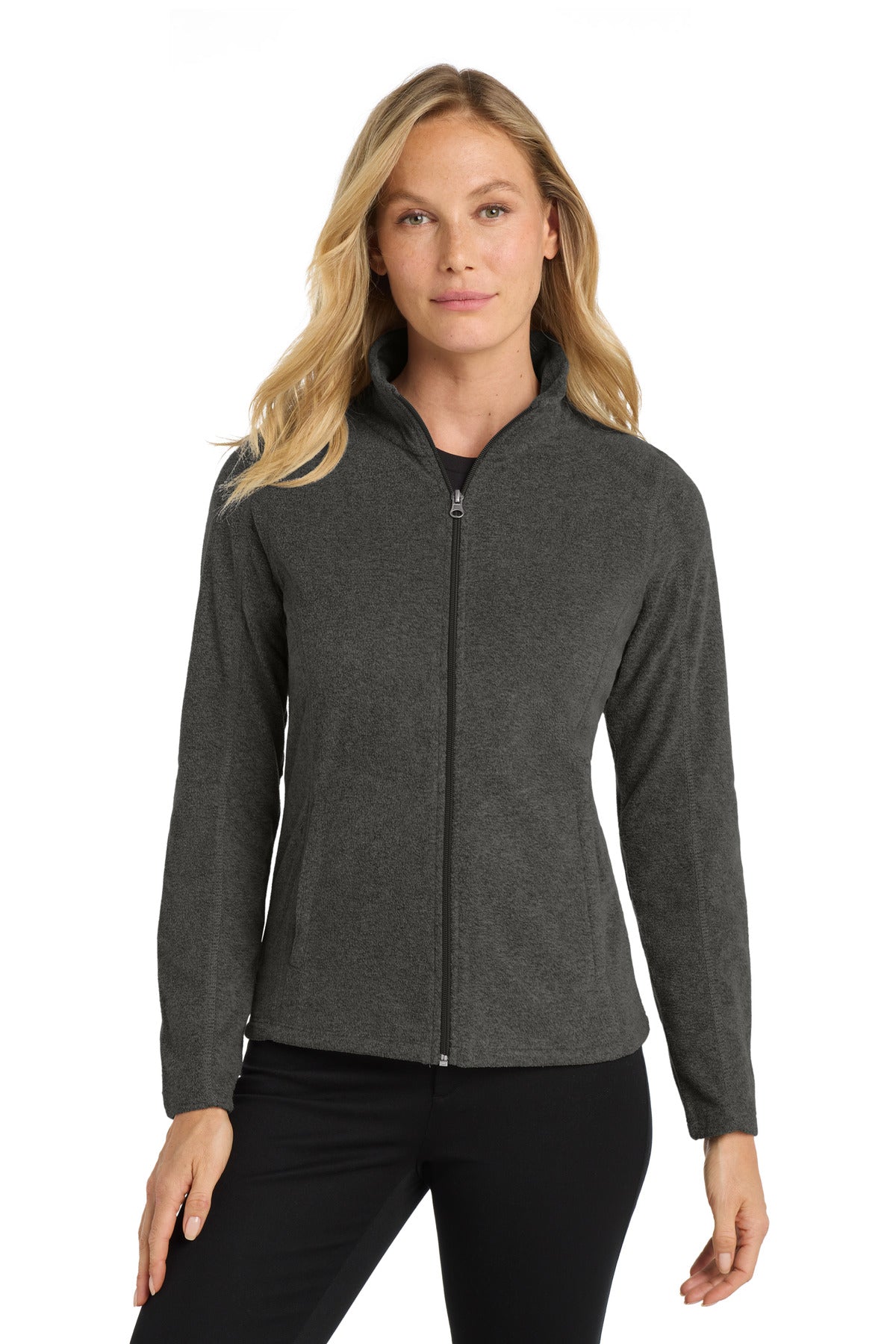 Port Authority?? Women's Heather Microfleece Full-Zip Jacket. L235