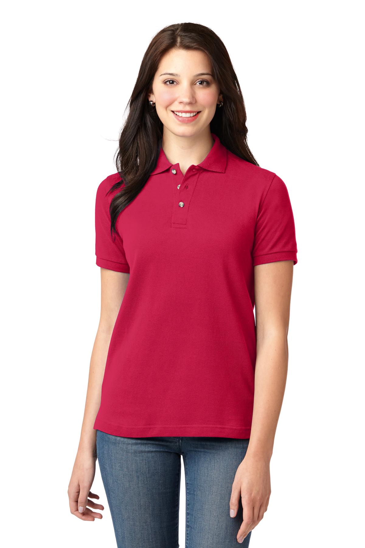 Port Authority?? Women's Heavyweight Cotton Pique Polo.  L420