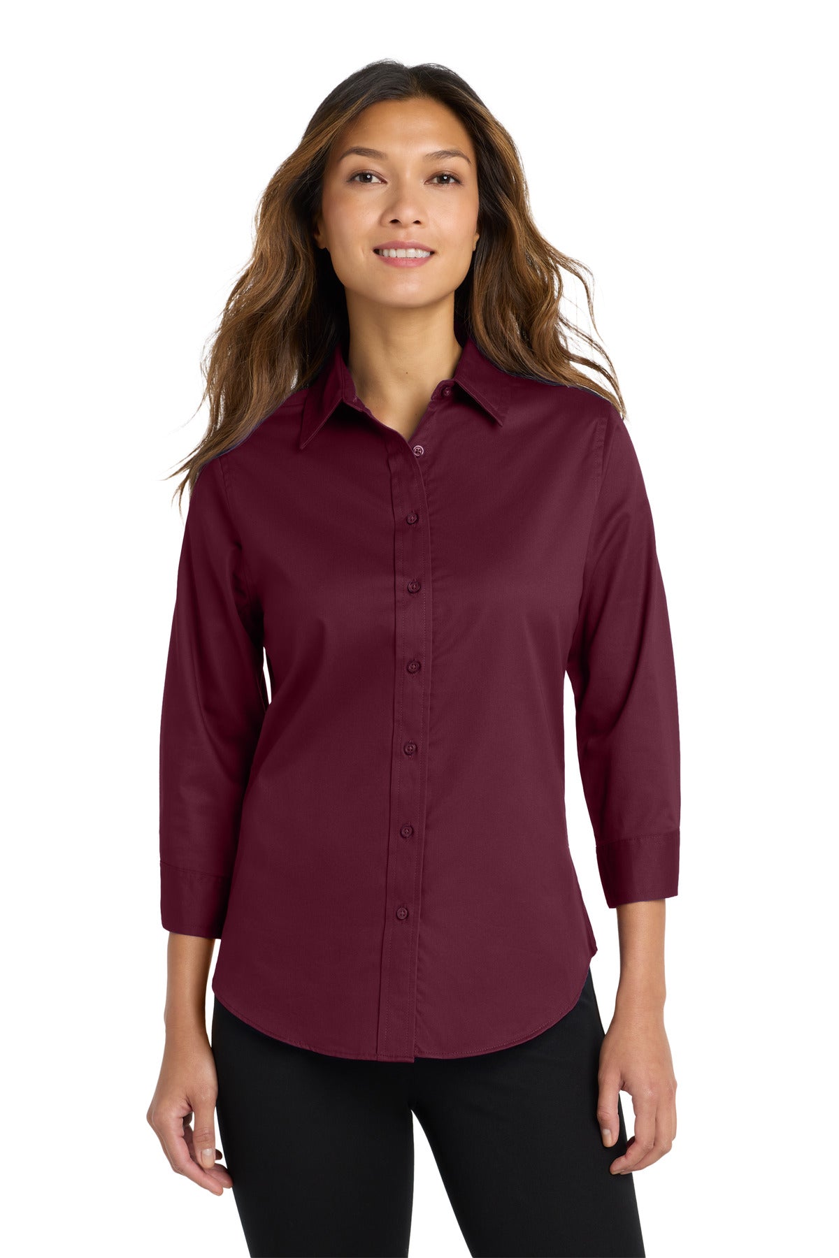 Port AuthorityÂ® Women's 3/4-Sleeve Easy Care Shirt. L612