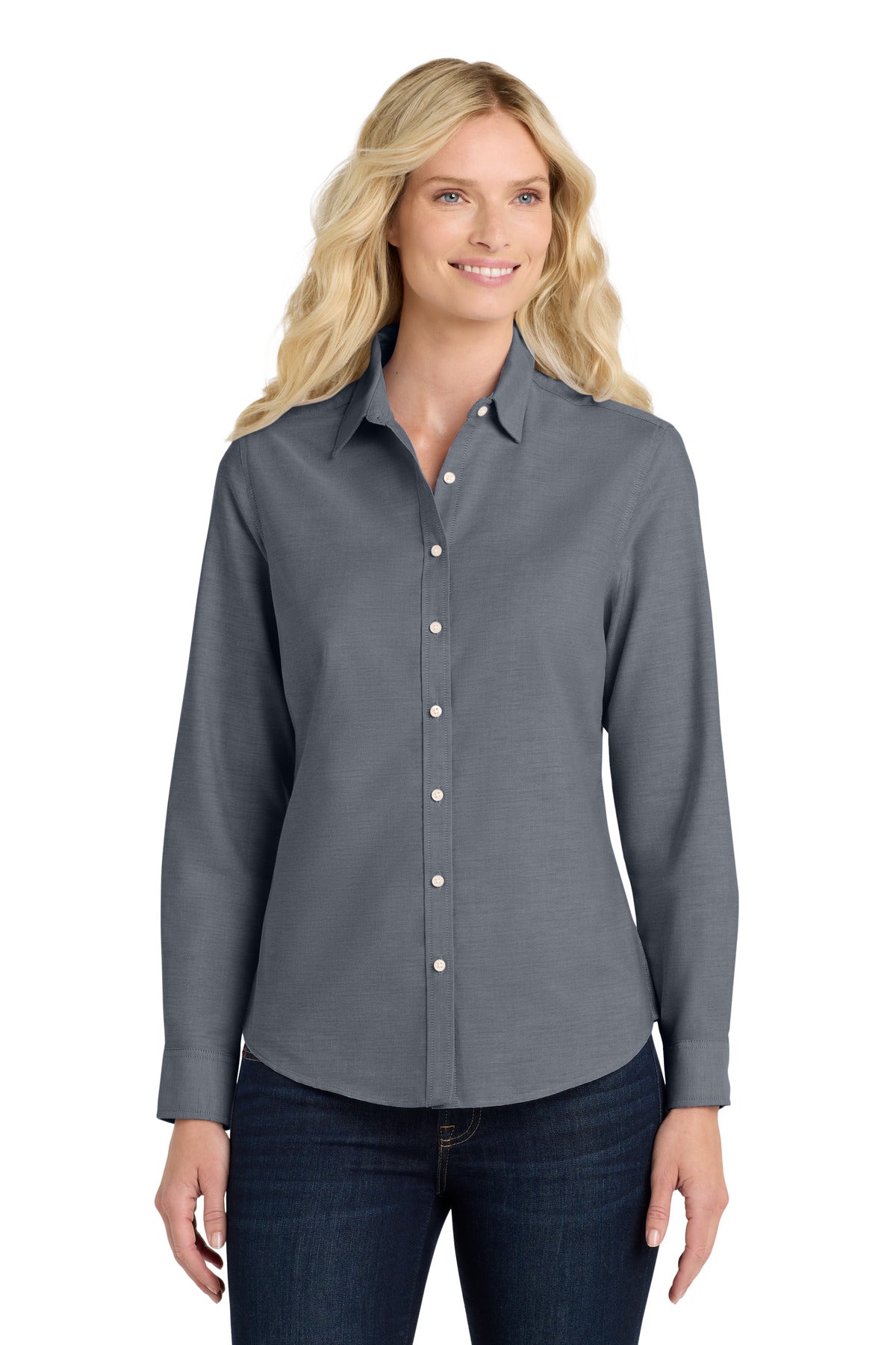 Port AuthorityÂ® Women's SuperProâ„¢ Oxford Shirt. L658