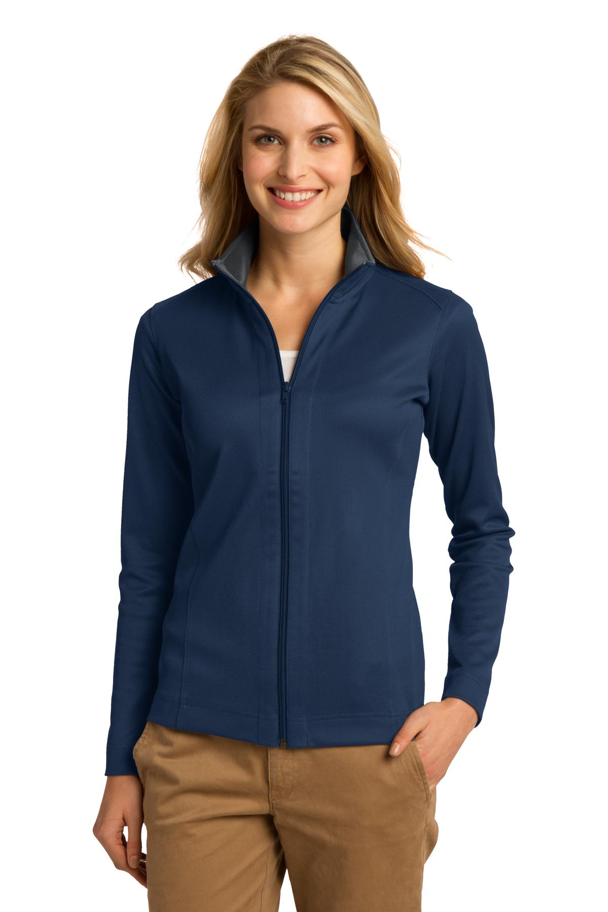 Port AuthorityÂ® Women's Vertical Texture Full-Zip Jacket. L805