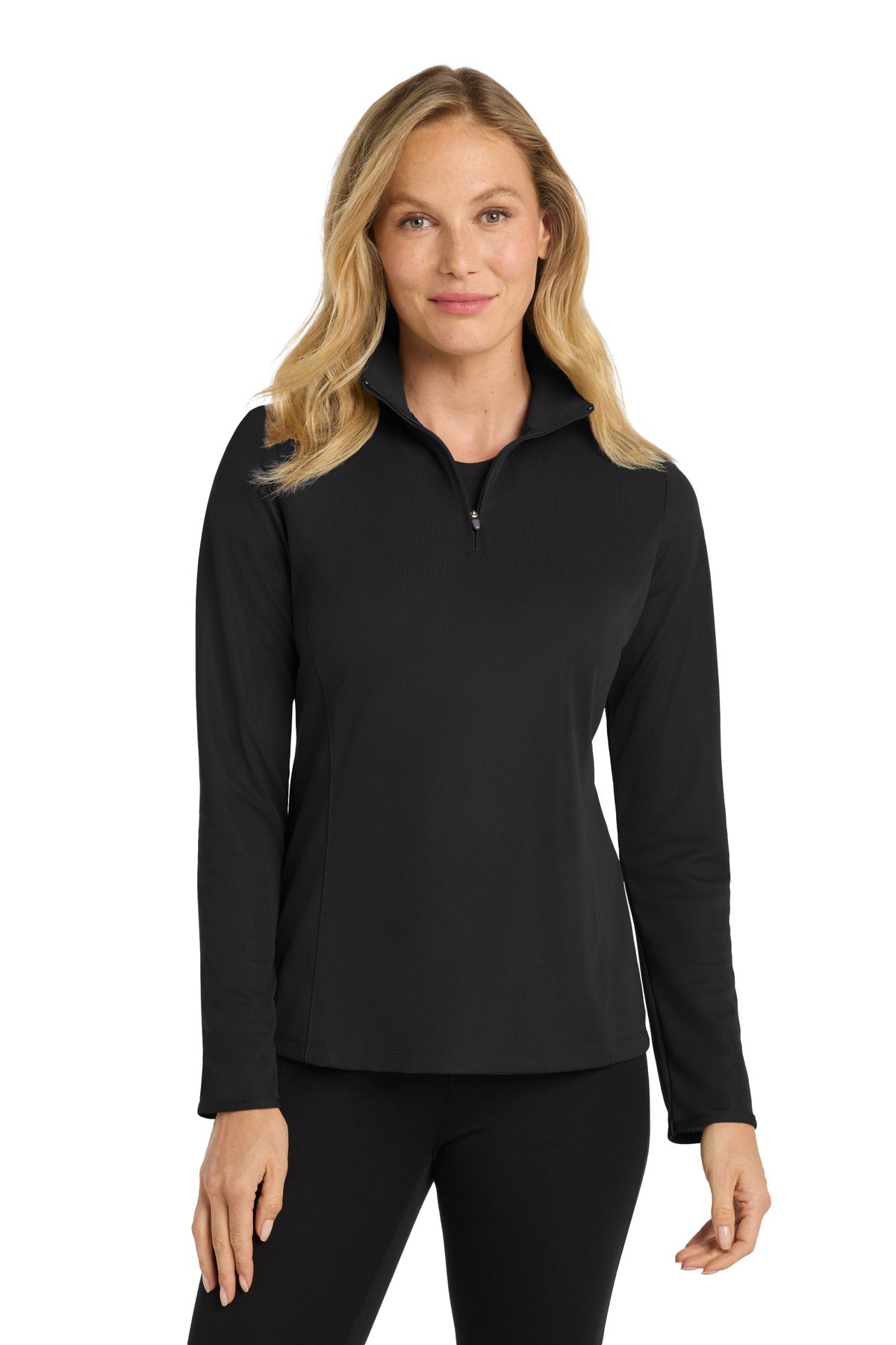 Port AuthorityÂ® Women's Pinpoint Mesh 1/2-Zip . L806