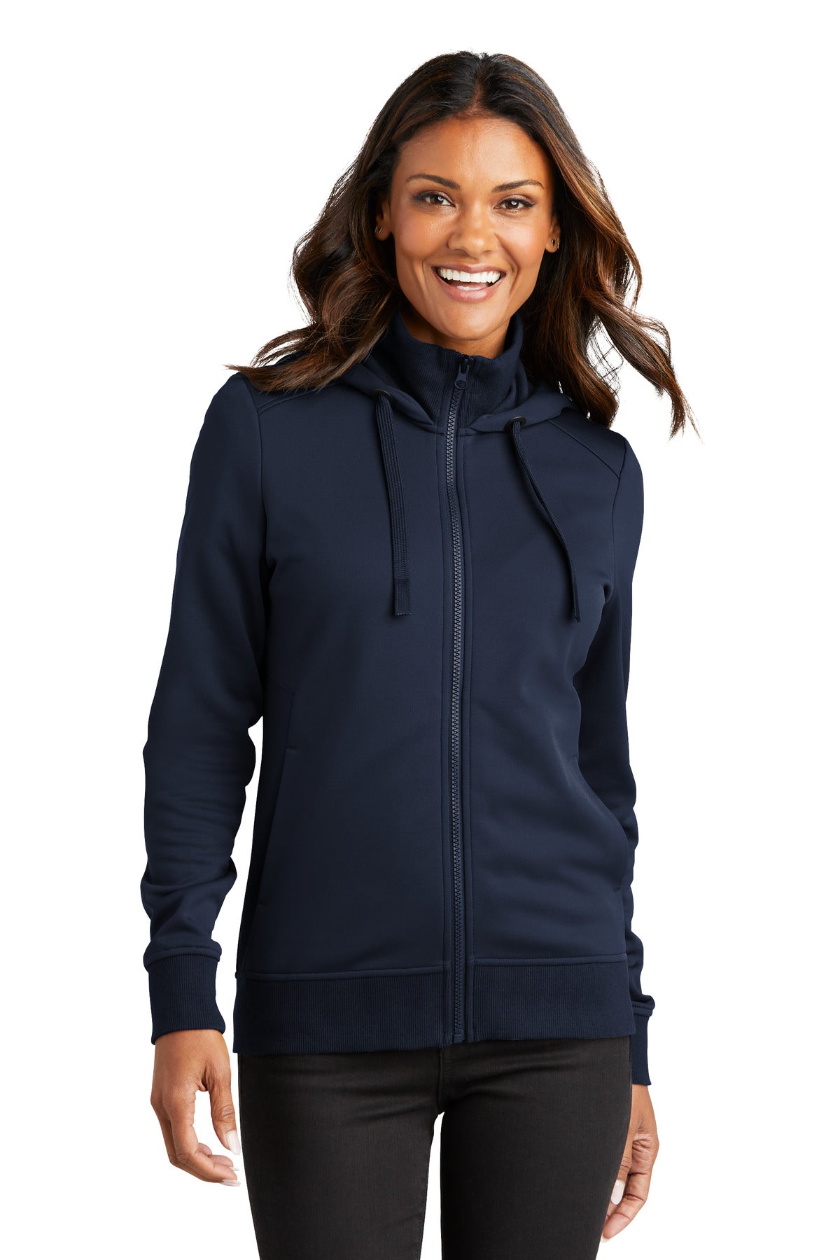 Port AuthorityÂ® Women's Smooth Fleece Hooded Jacket L814