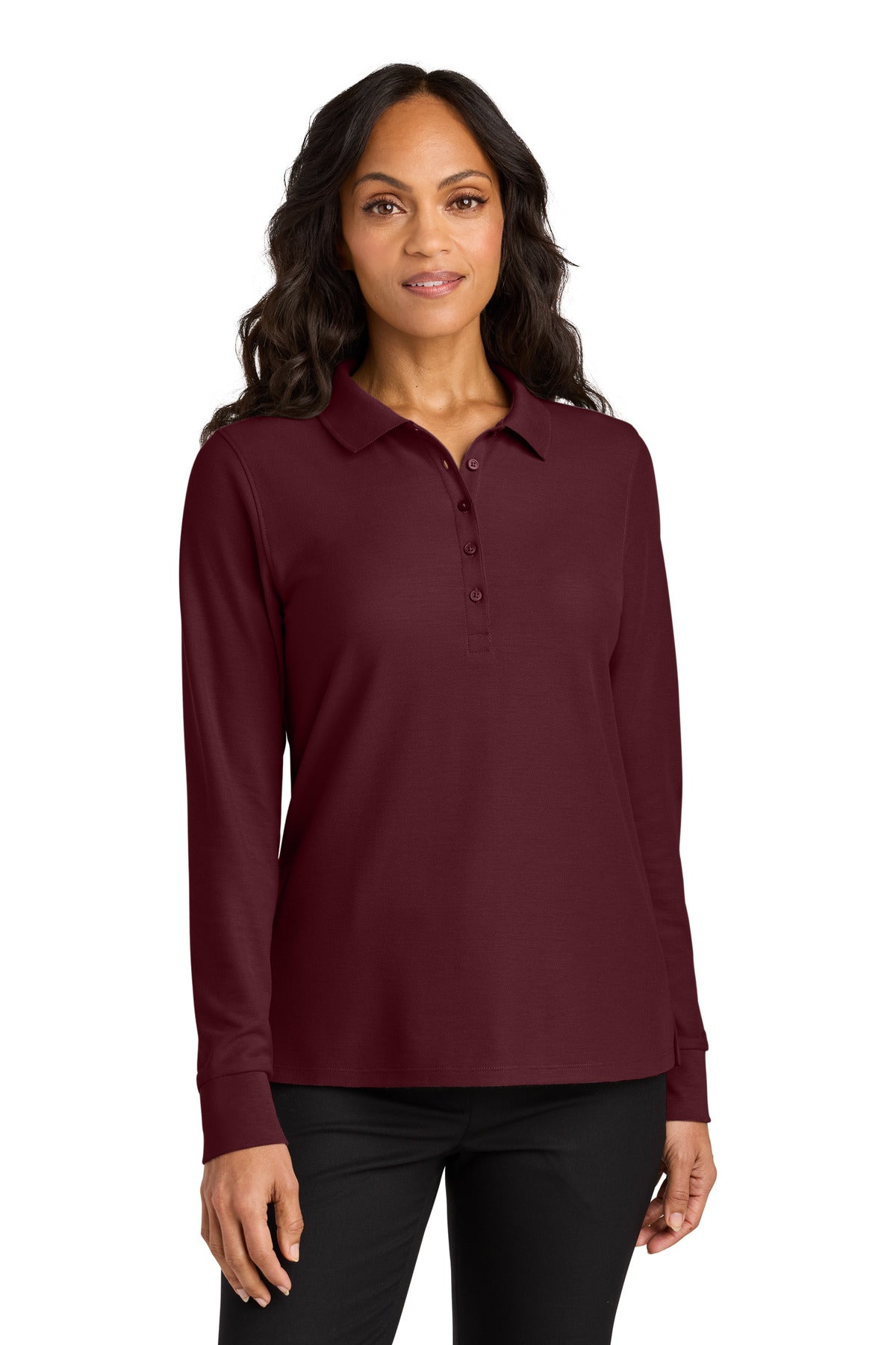 Port AuthorityÂ® Women's Wearever Signature Pique Long Sleeve Polo LK200LS