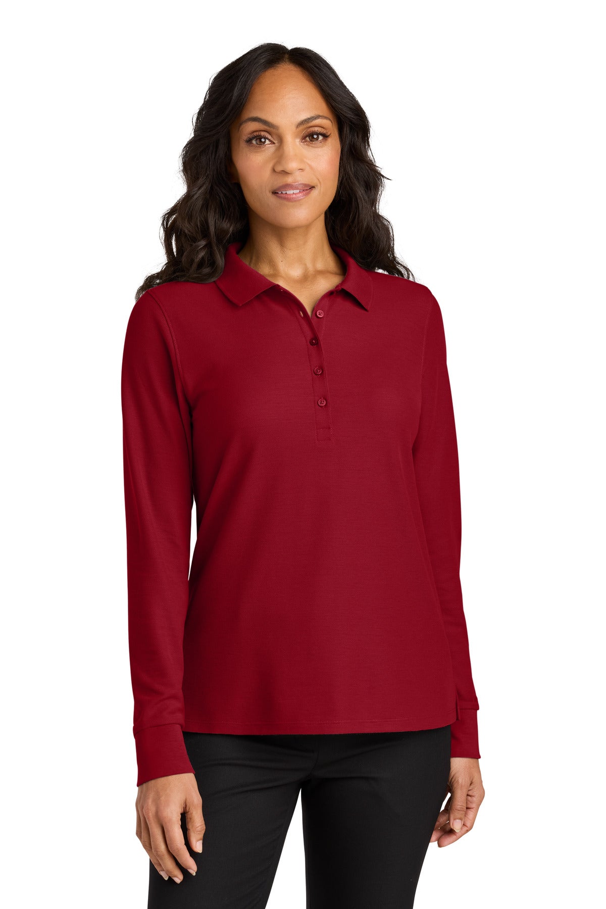 Port AuthorityÂ® Women's Wearever Signature Pique Long Sleeve Polo LK200LS
