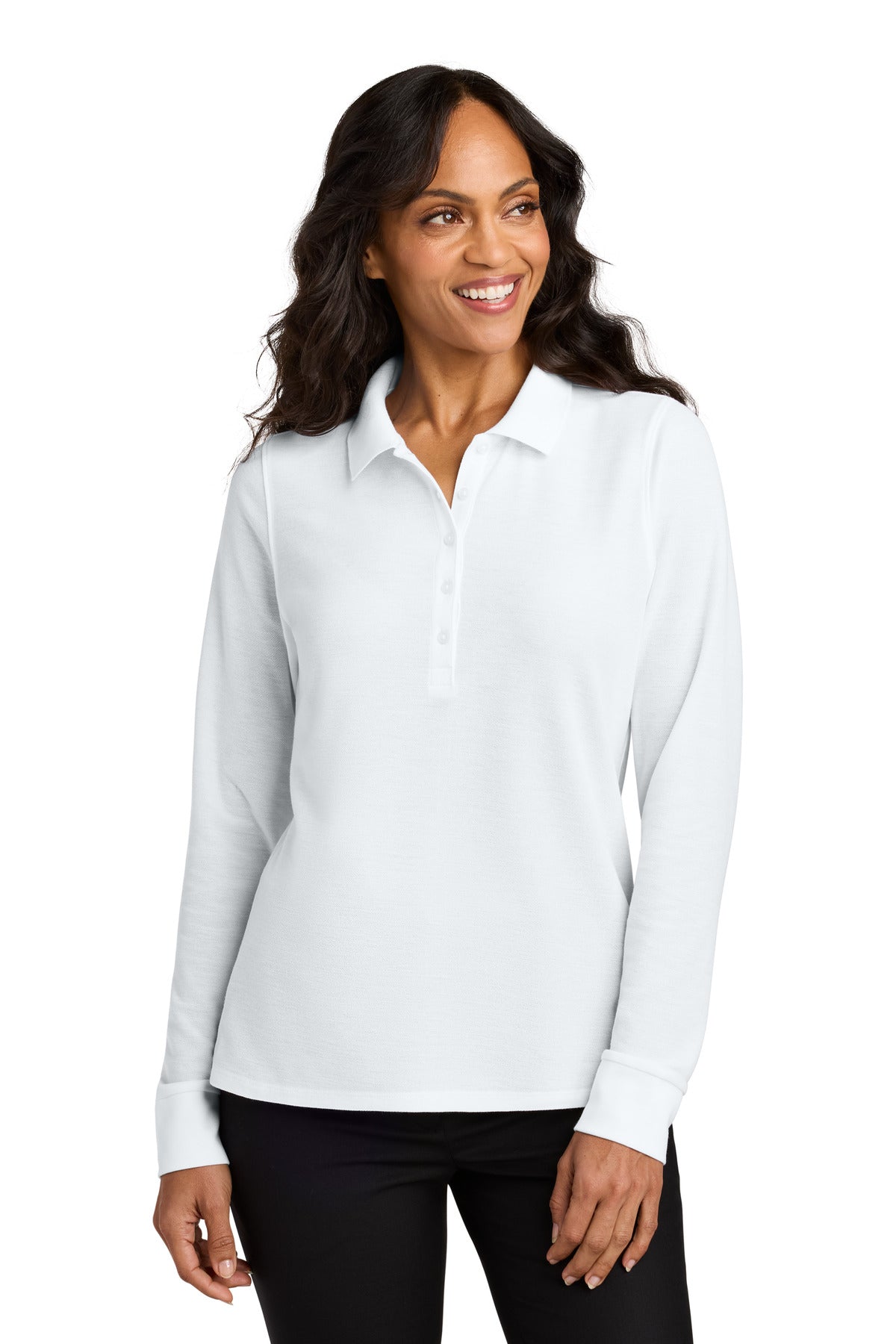 Port AuthorityÂ® Women's Wearever Signature Pique Long Sleeve Polo LK200LS