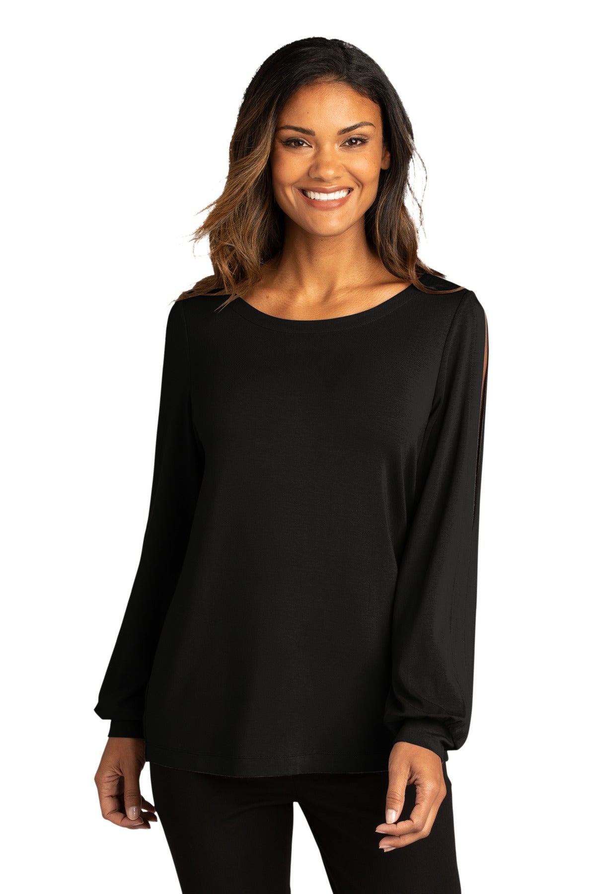 Port Authority ? Women's Luxe Knit Jewel Neck Top. LK5600