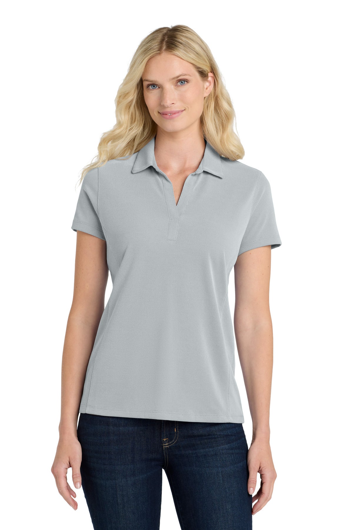 Port Authority Â® Women's Poly Oxford Pique Polo. LK582