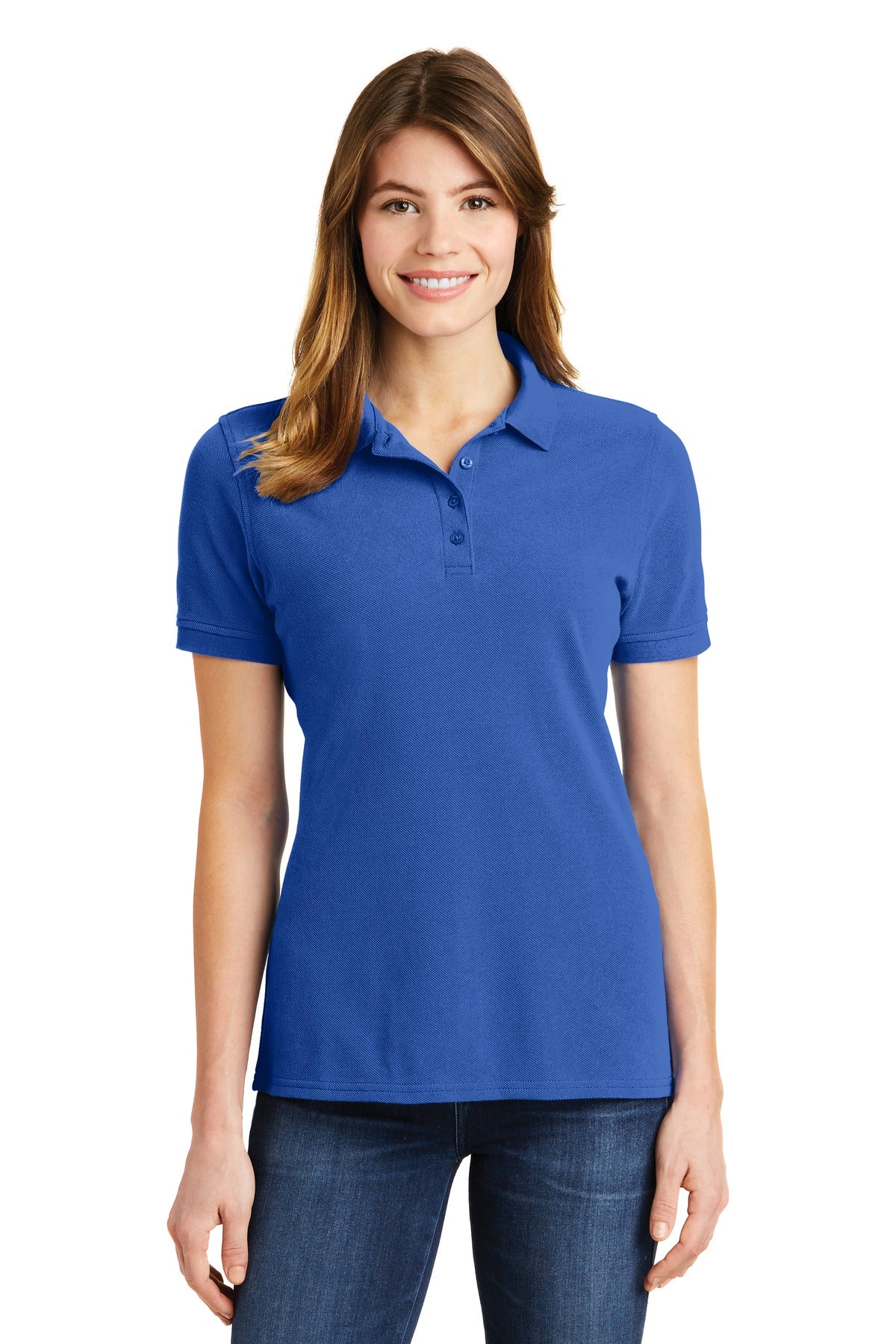 Port & Company? Ladies Combed Ring Spun Pique Polo. LKP1500