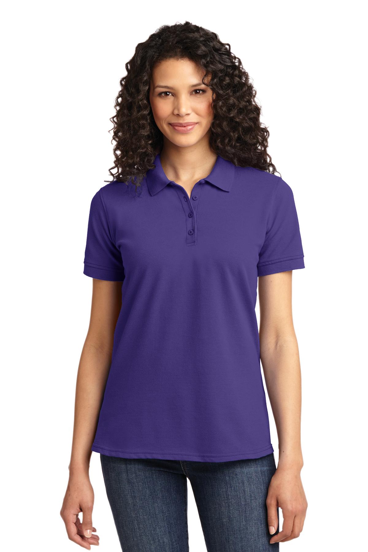 Port & Coâ„¢ Women's Core Blend Pique Polo. LKP155