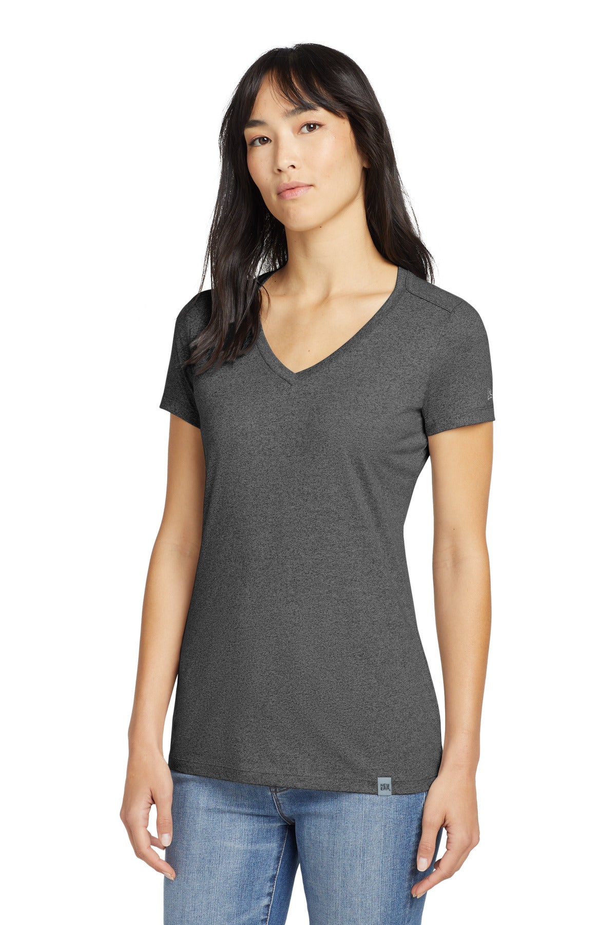 New Era ? Women's Heritage Blend V-Neck Tee. LNEA101