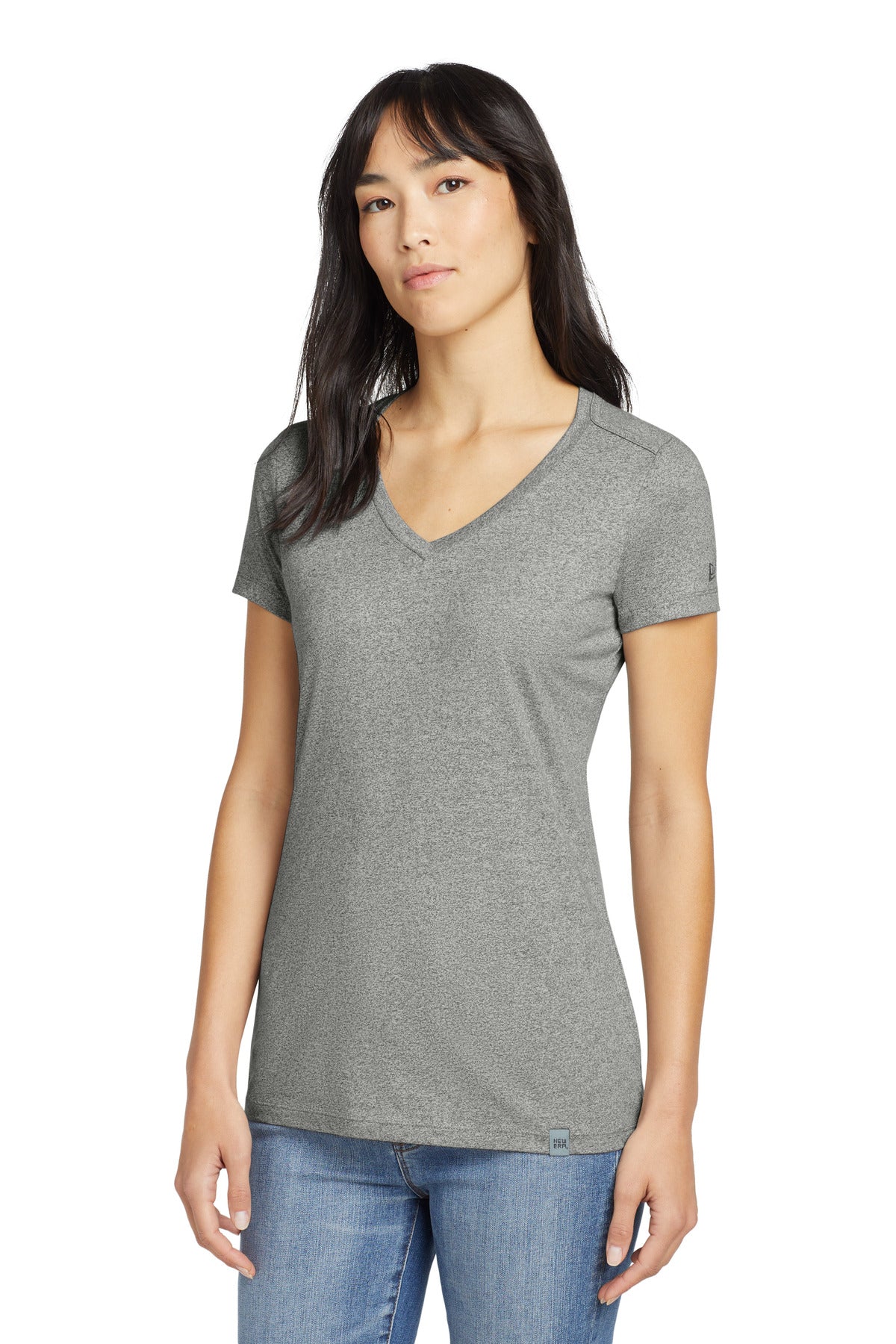 New Era ? Women's Heritage Blend V-Neck Tee. LNEA101