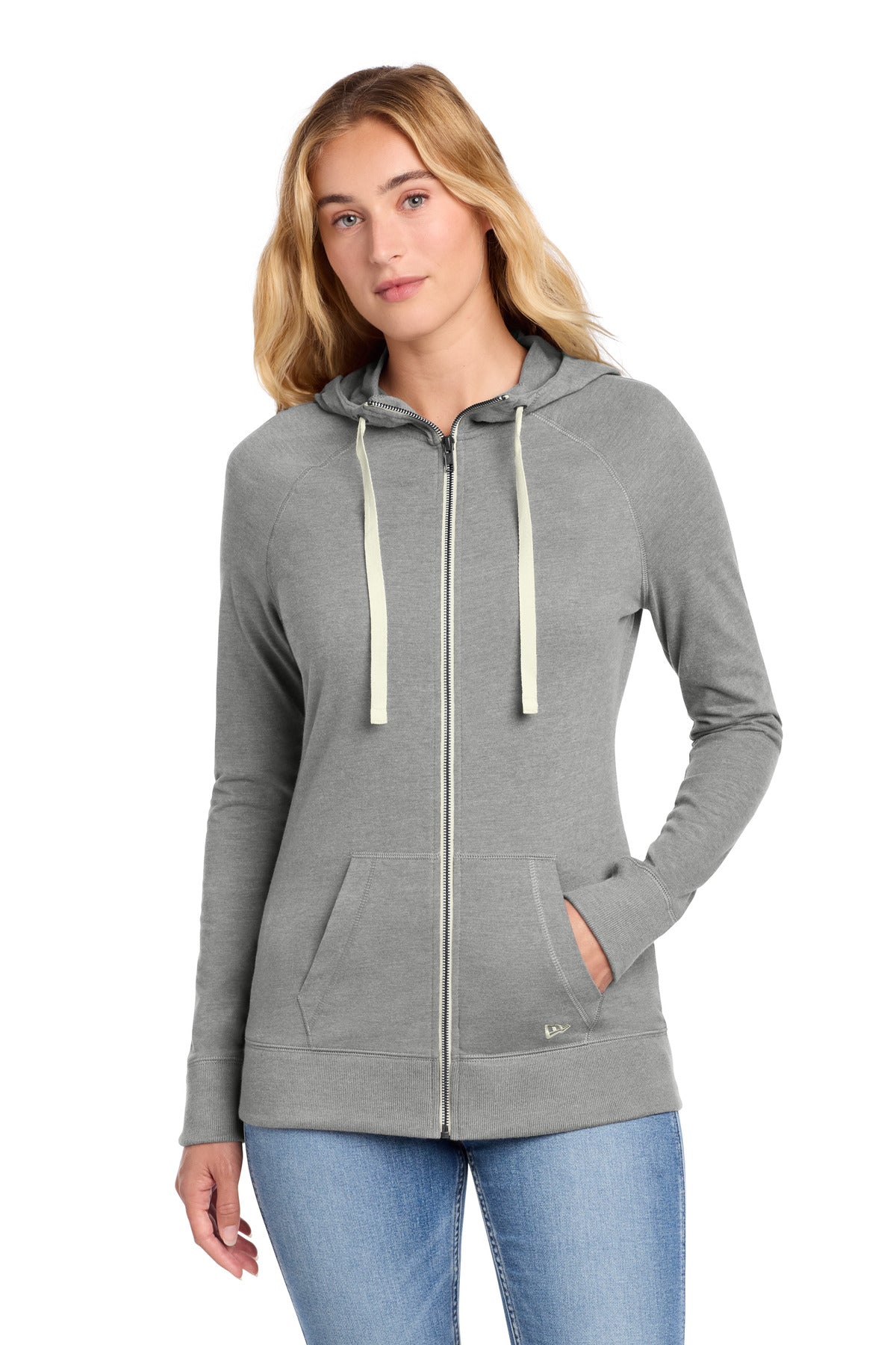 New Era?? Women's Sueded Cotton Blend Full-Zip Hoodie. LNEA122