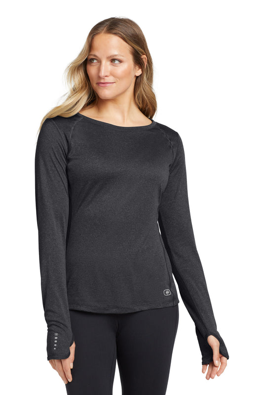 OGIO? Women's Long Sleeve Pulse Crew. LOE321