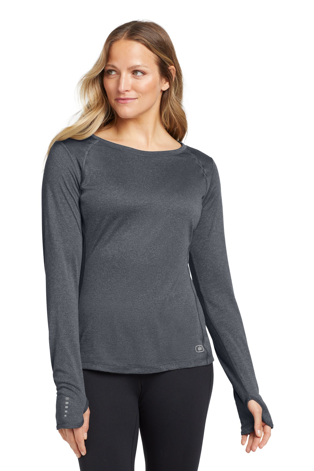 OGIO? Women's Long Sleeve Pulse Crew. LOE321