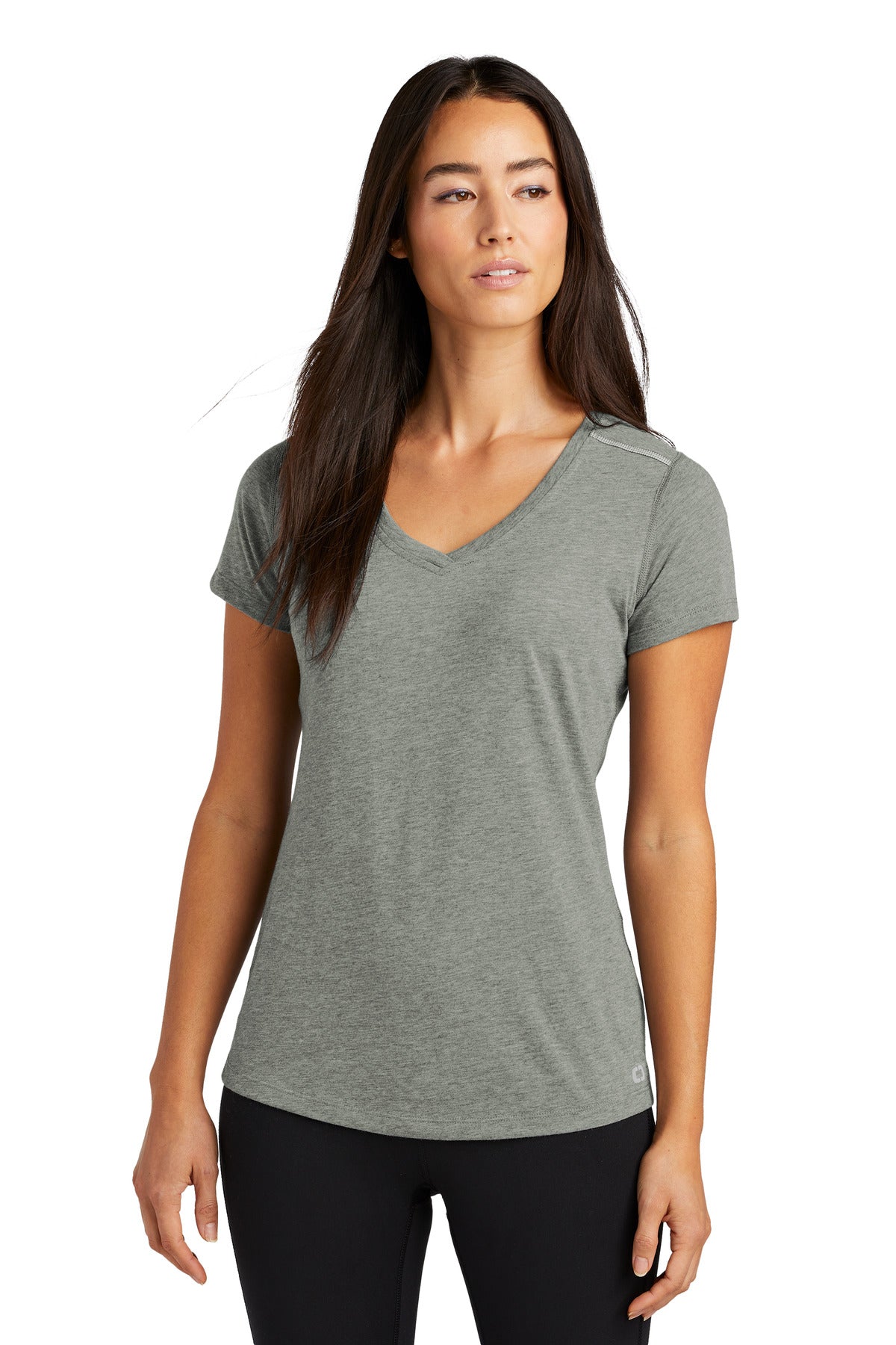 OGIO ? Women's Peak V-Neck Tee. LOE337