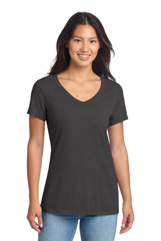 Port & CoŸ?? Women's Beach Wash?? Garment-Dyed V-Neck Tee LPC099V