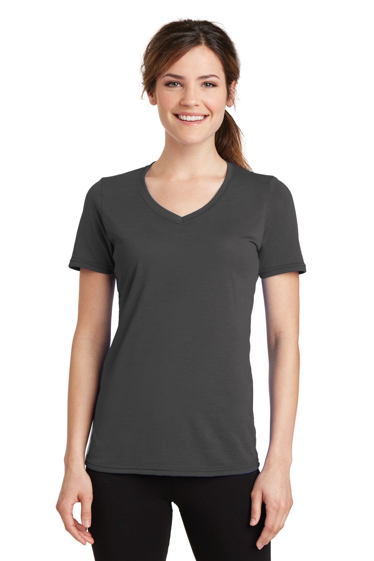 Port & Company? Women's Performance Blend V-Neck Tee. LPC381V
