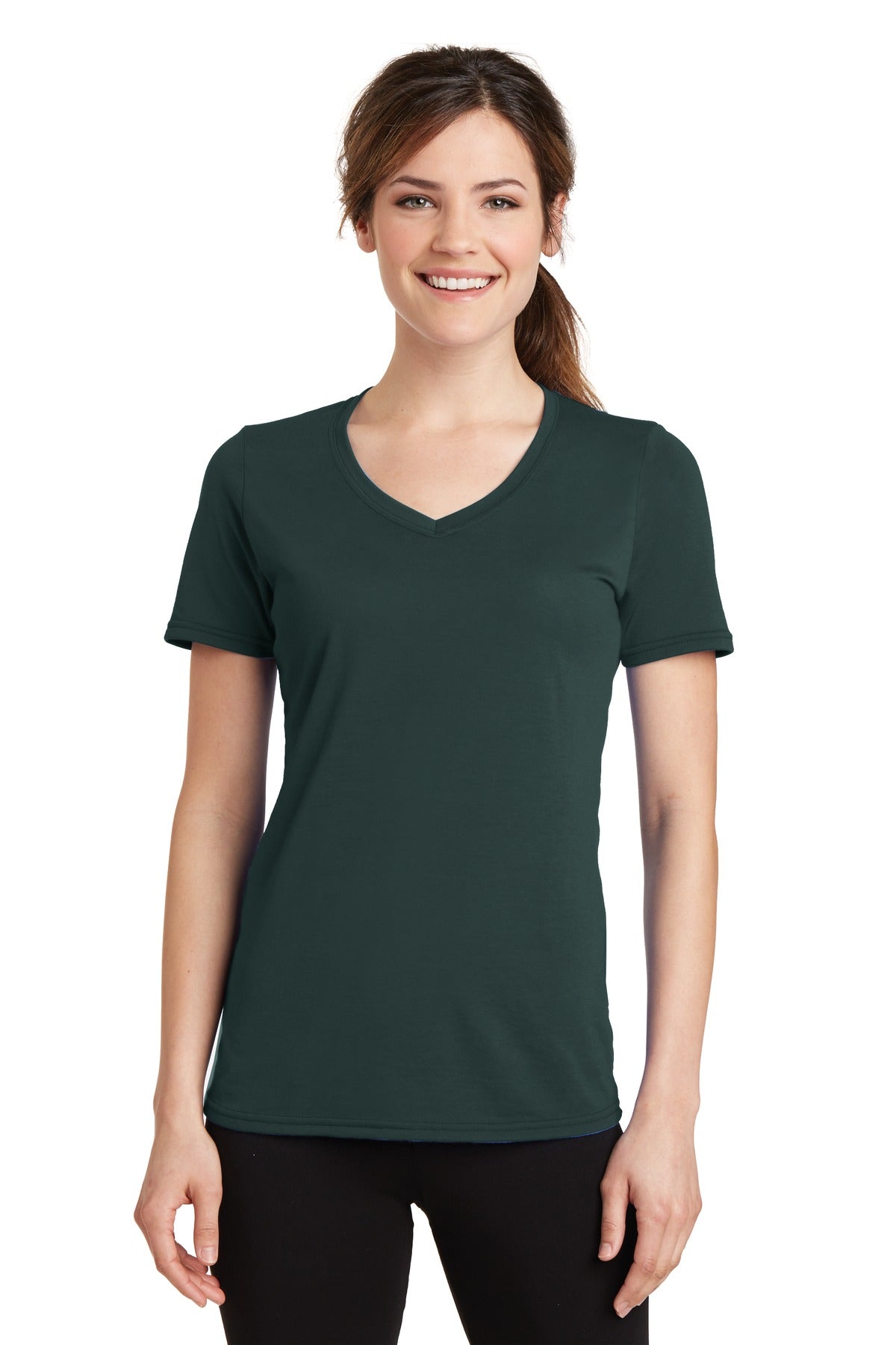Port & Company? Women's Performance Blend V-Neck Tee. LPC381V