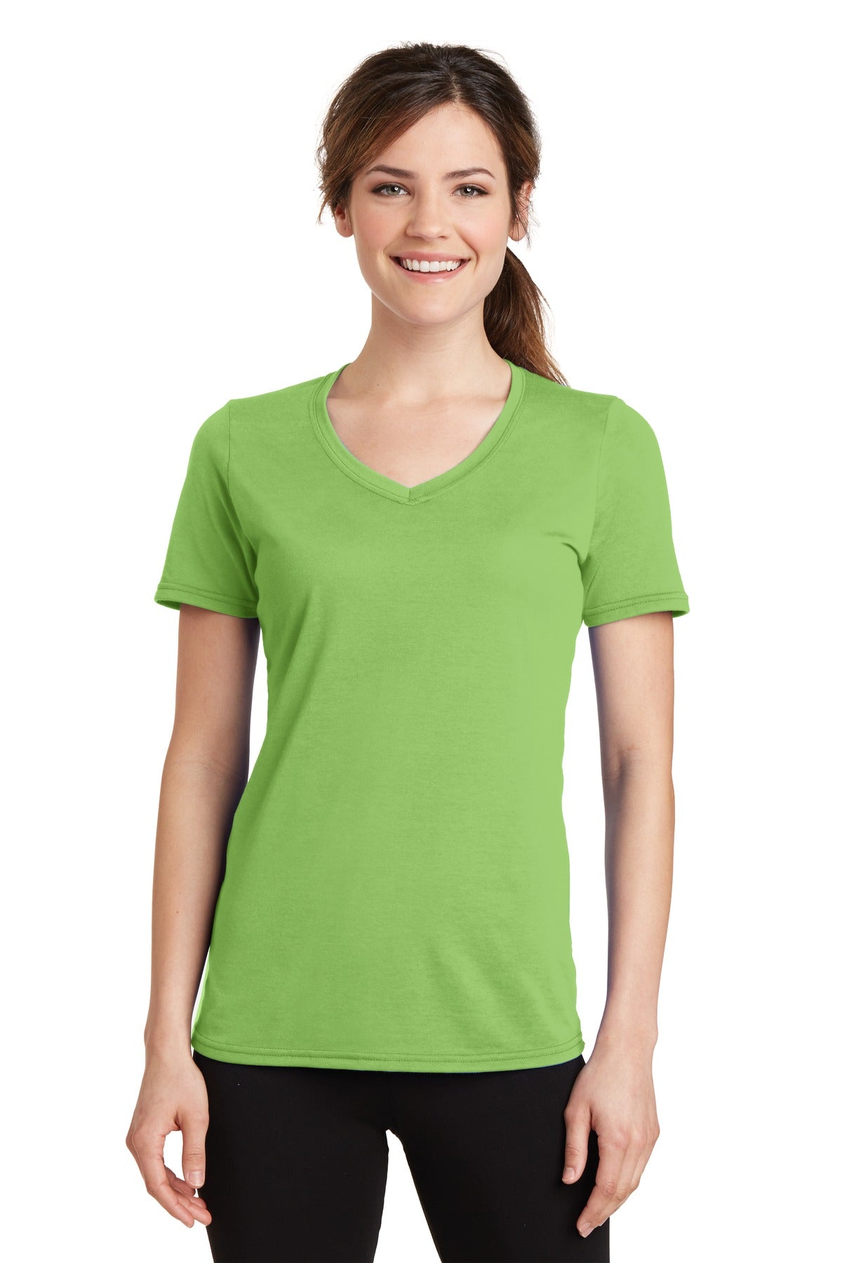 Port & Company? Women's Performance Blend V-Neck Tee. LPC381V
