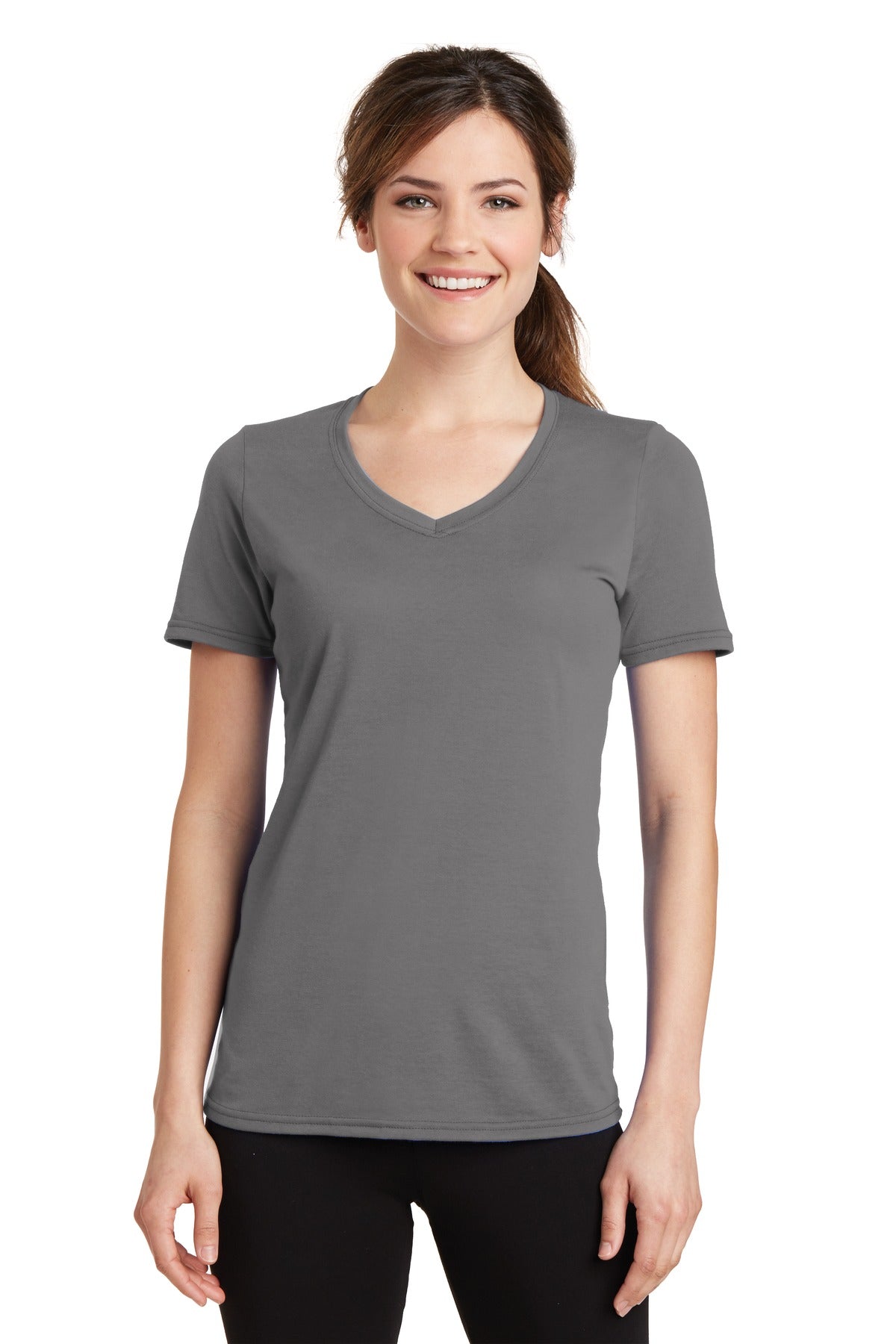 Port & Company? Women's Performance Blend V-Neck Tee. LPC381V