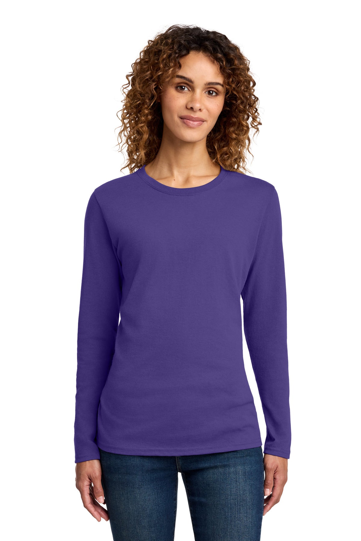 Port & CoŸ?? Women's Long Sleeve Core Cotton Tee. LPC54LS