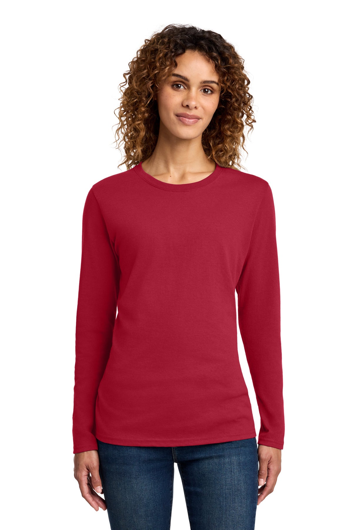 Port & CoŸ?? Women's Long Sleeve Core Cotton Tee. LPC54LS