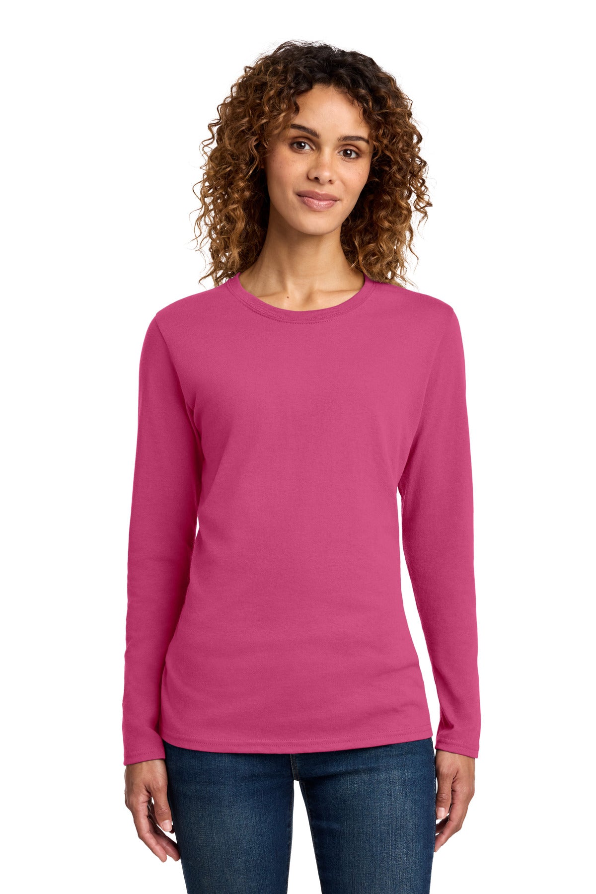 Port & CoŸ?? Women's Long Sleeve Core Cotton Tee. LPC54LS