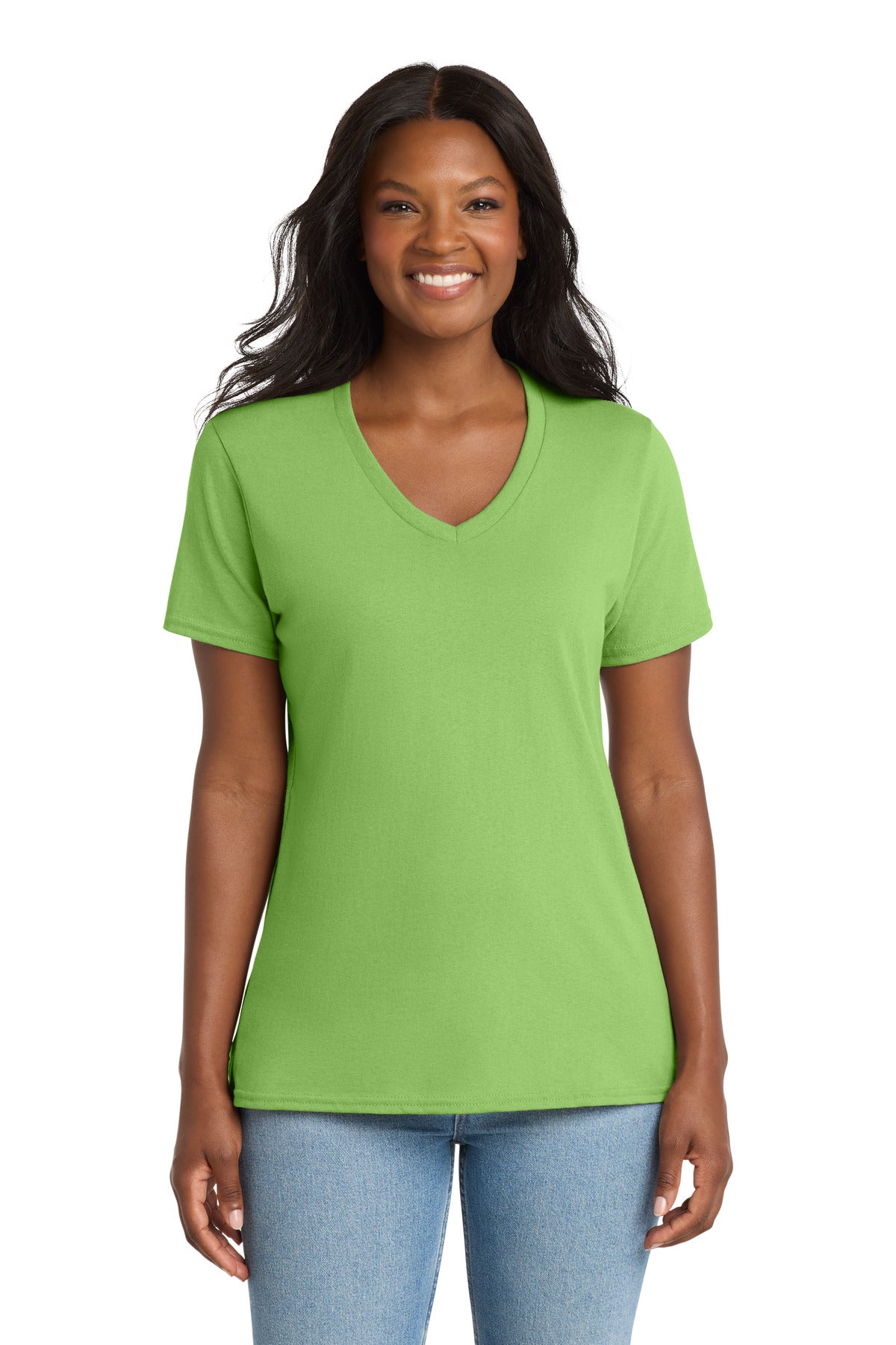 Port & CoŸ?? Women's Core Cotton V-Neck Tee. LPC54V