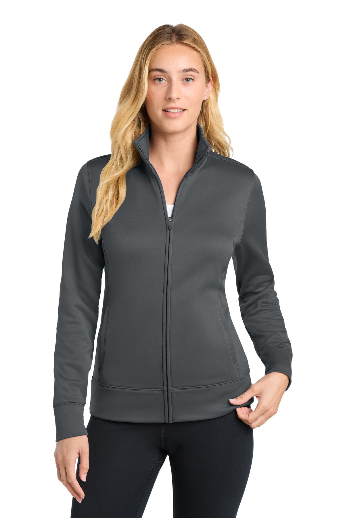Sport-TekÂ® Women's Sport-WickÂ® Fleece Full-Zip Jacket.  LST241