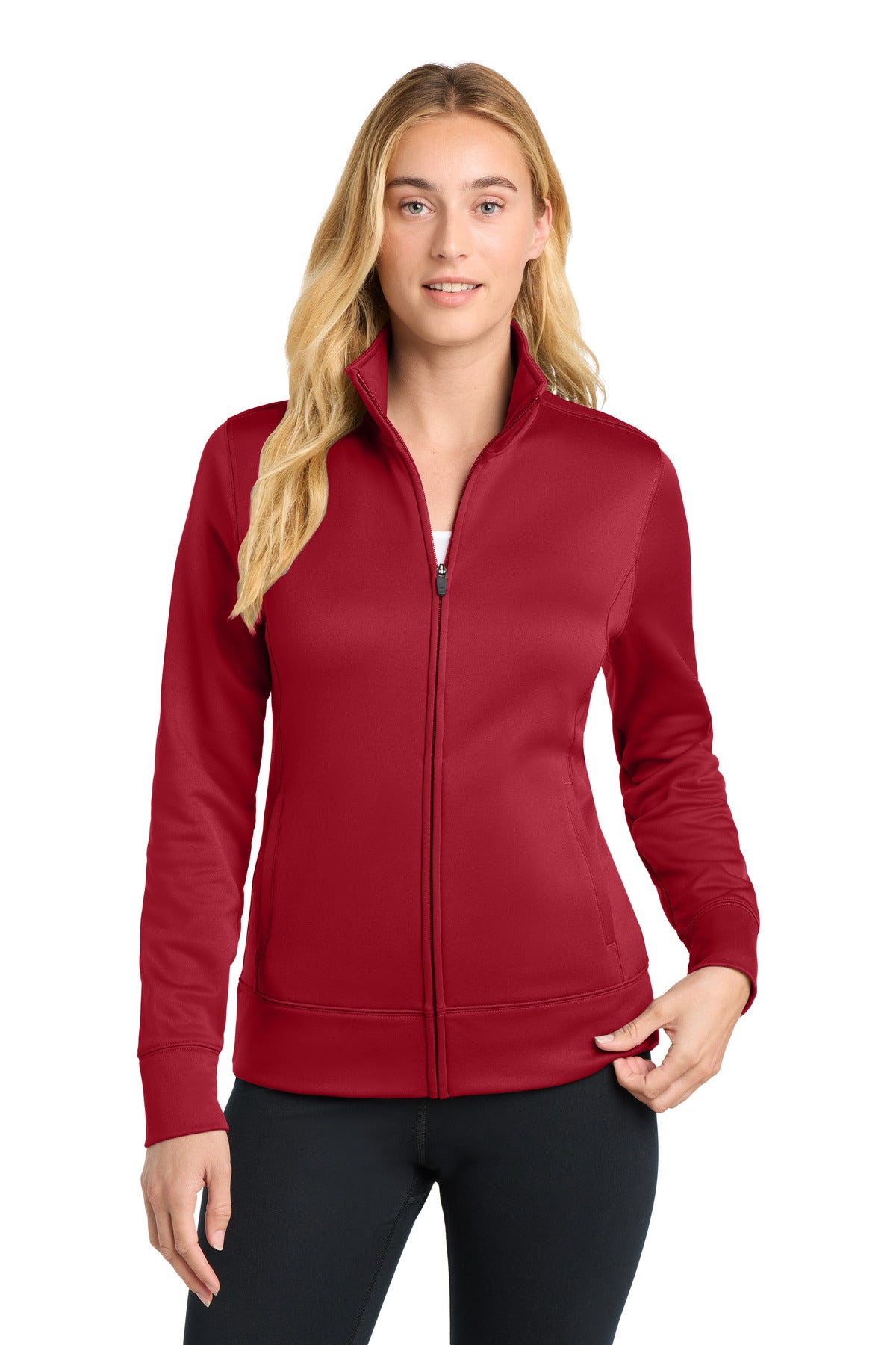 Sport-TekÂ® Women's Sport-WickÂ® Fleece Full-Zip Jacket.  LST241