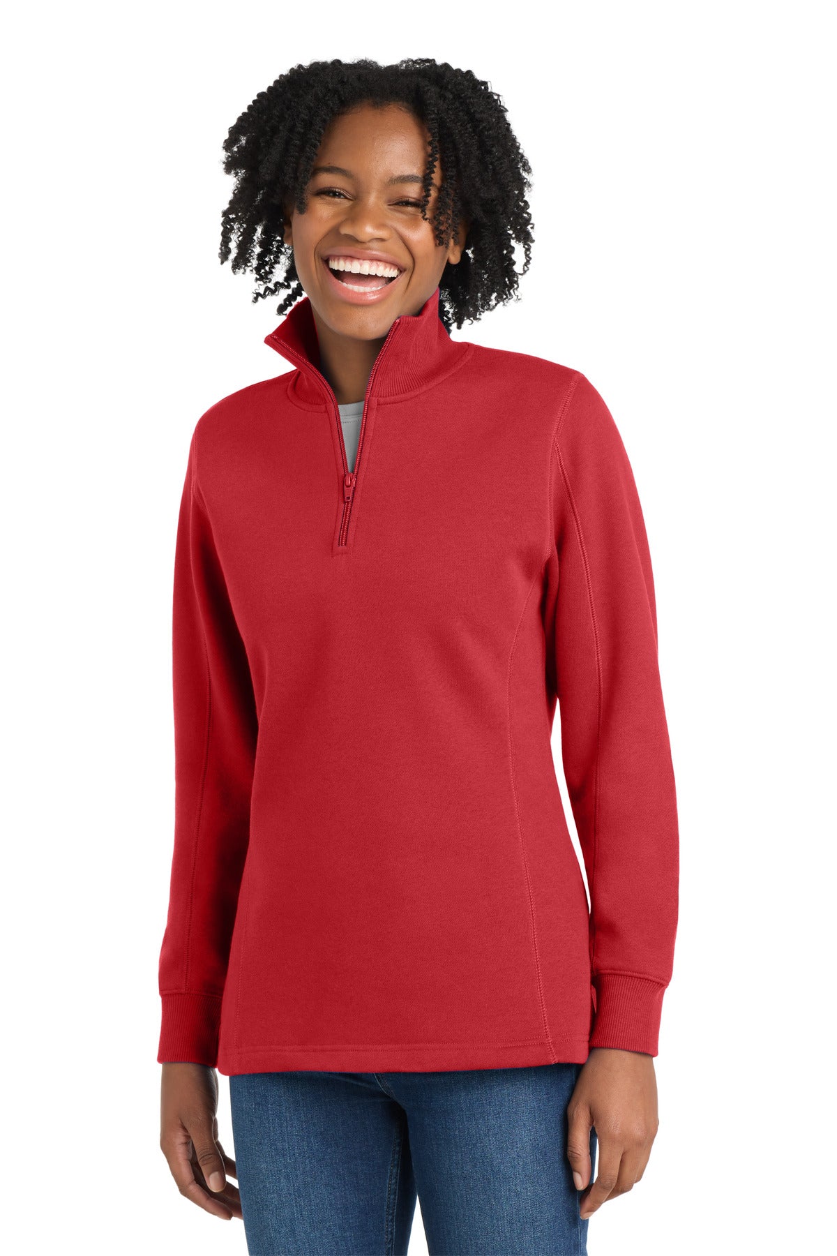 Sport-TekÂ® Women's 1/4-Zip Sweatshirt. LST253