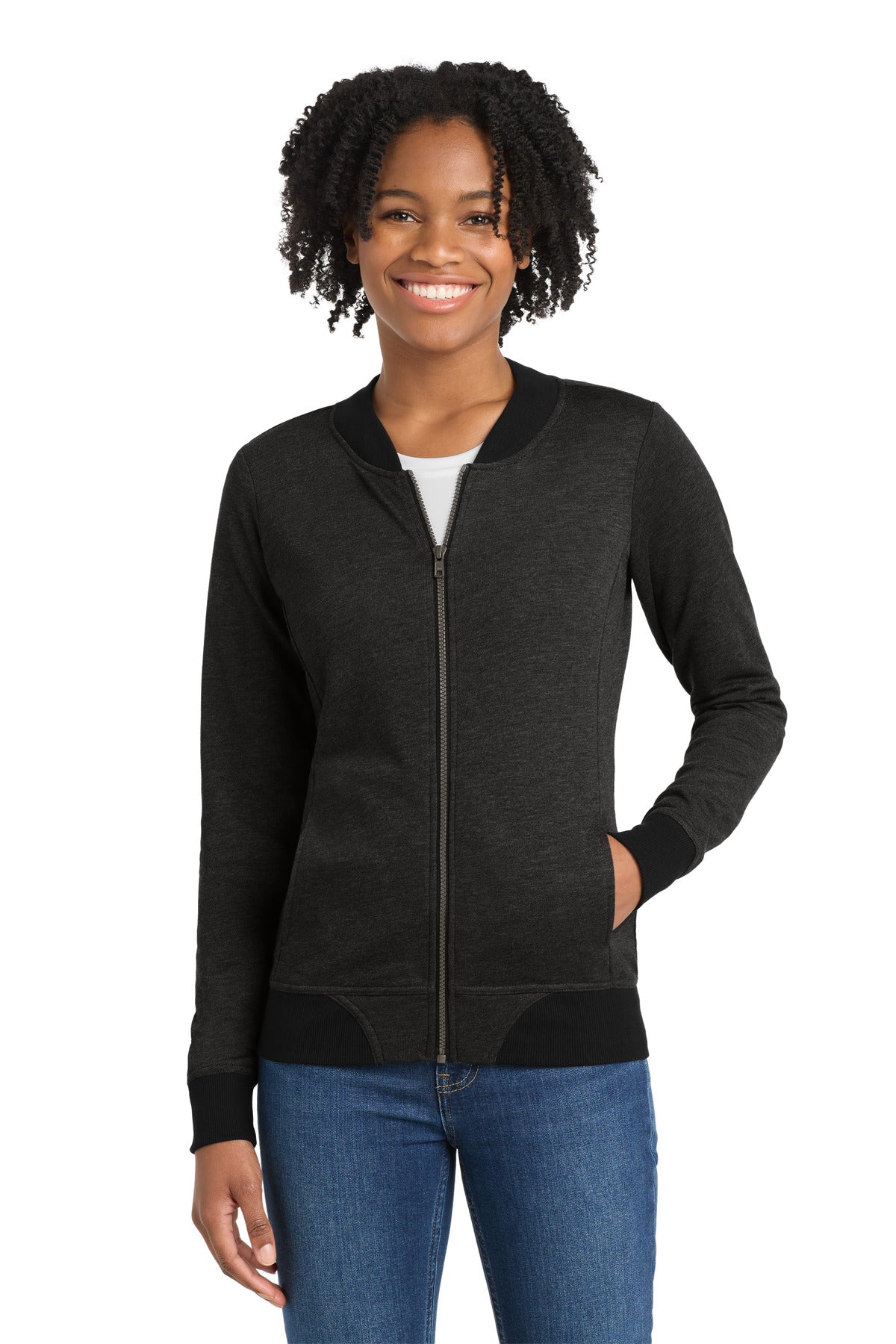 Sport-Tek Â® Women's Lightweight French Terry Bomber LST274
