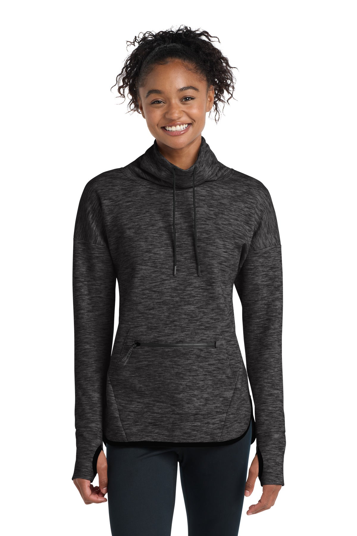 Sport-TekÂ® Women's Triumph Cowl Neck Pullover LST280