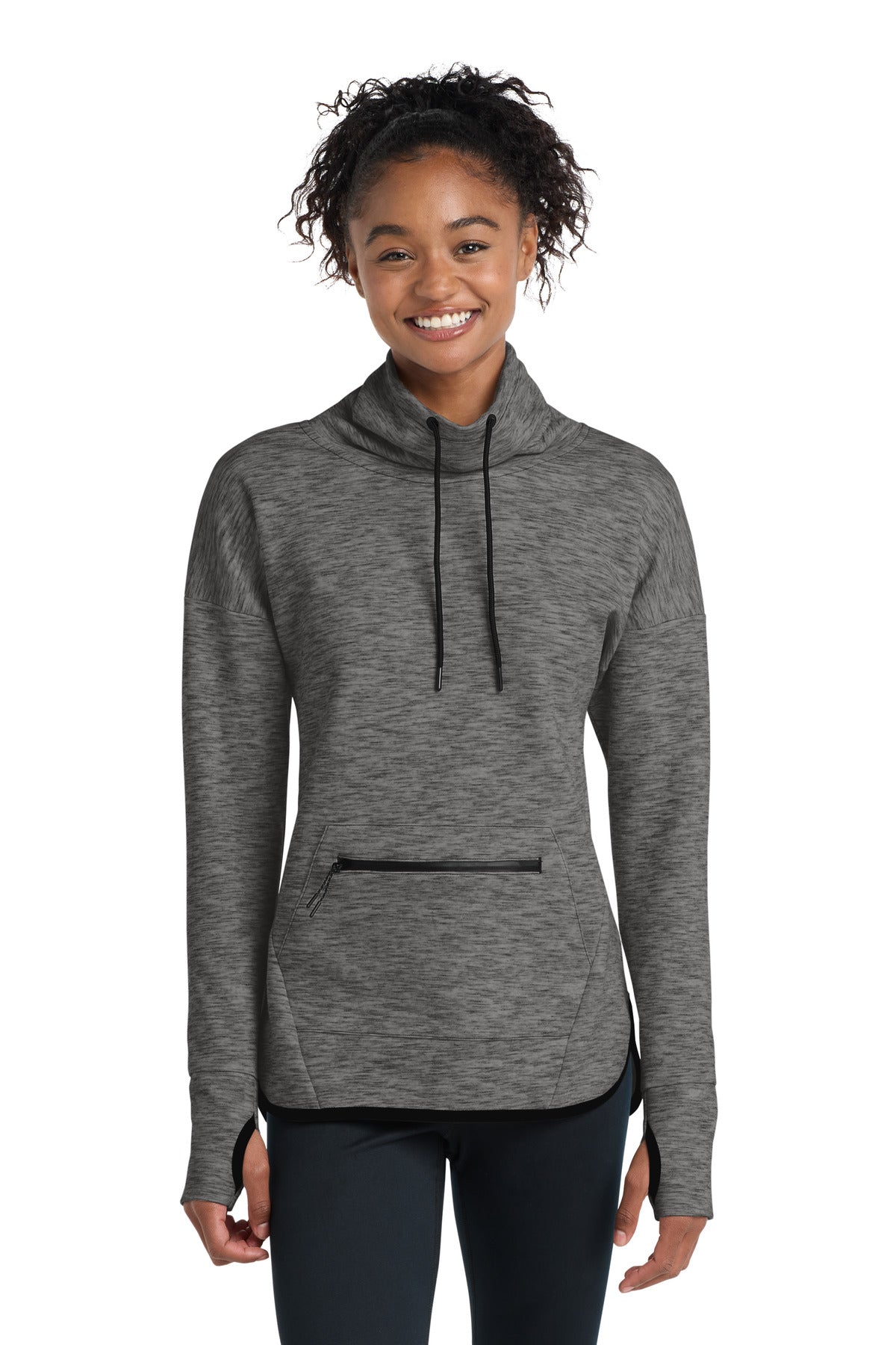 Sport-TekÂ® Women's Triumph Cowl Neck Pullover LST280