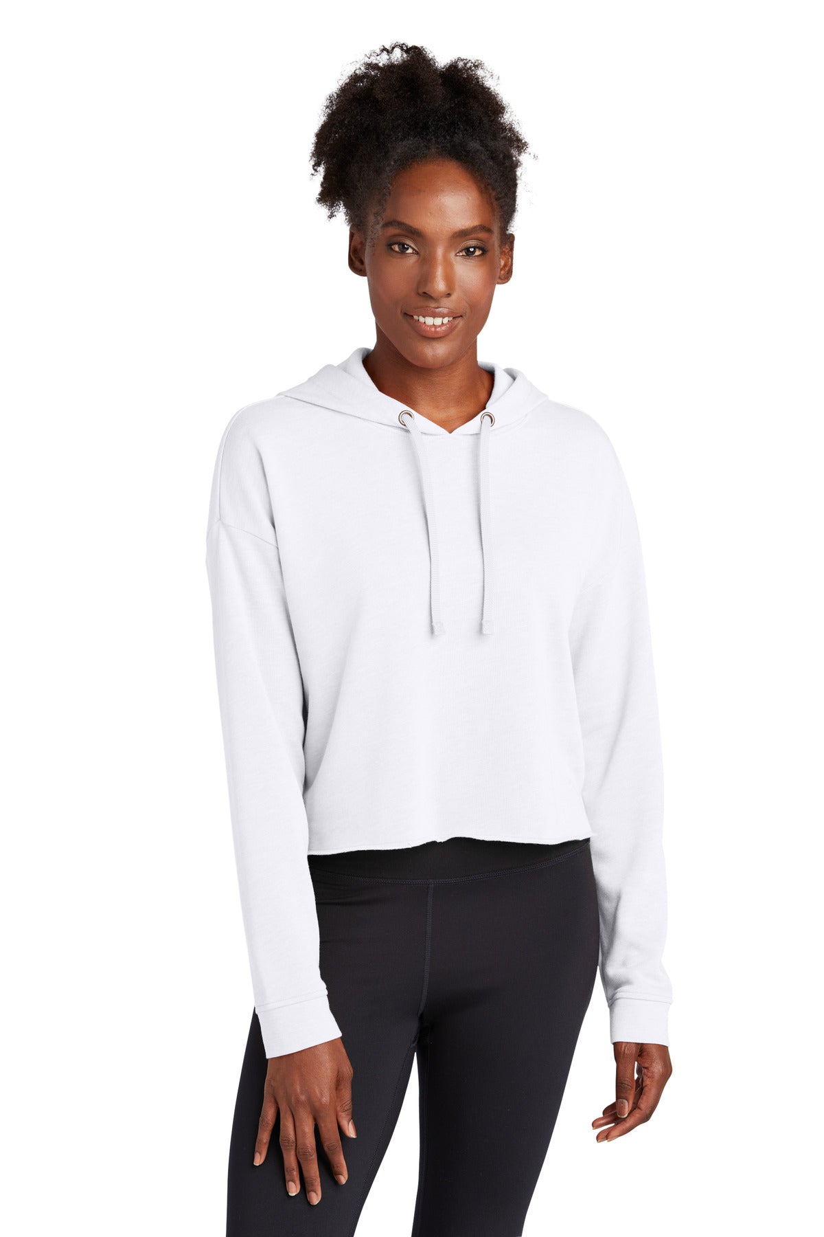 Sport-Tek ? Women's PosiCharge ? Tri-Blend Wicking Fleece Crop Hooded Pullover LST298