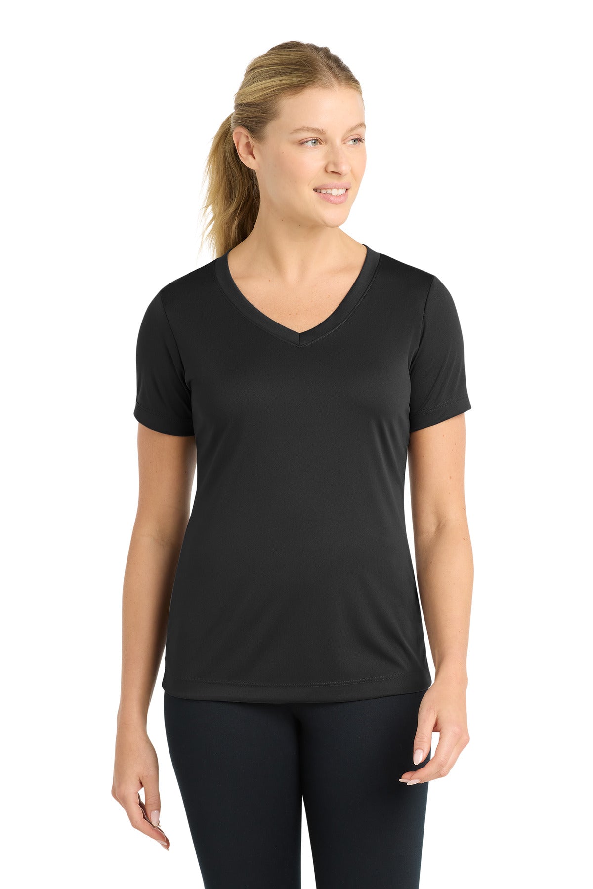Sport-TekÂ® Women's PosiChargeÂ® Competitorâ„¢ V-Neck Tee. LST353