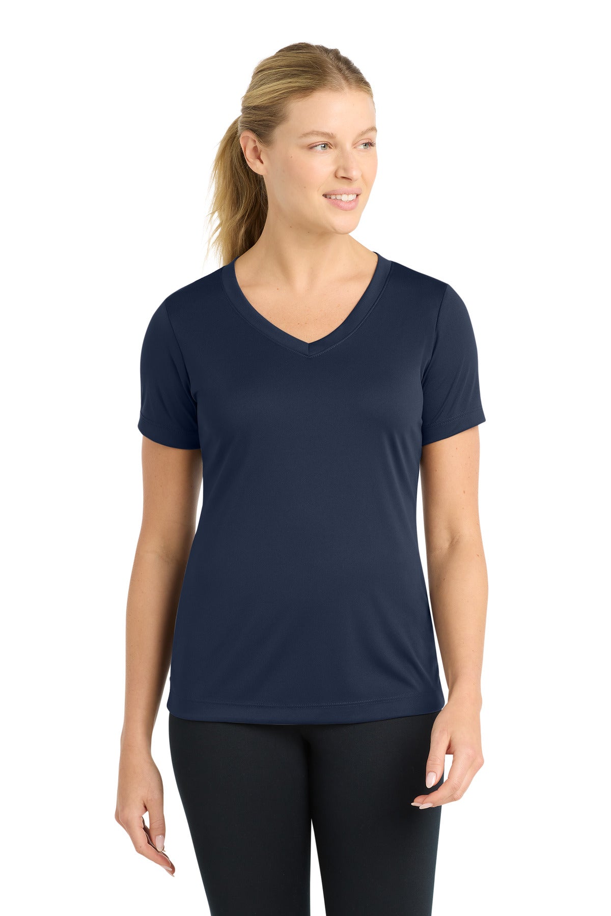 Sport-TekÂ® Women's PosiChargeÂ® Competitorâ„¢ V-Neck Tee. LST353