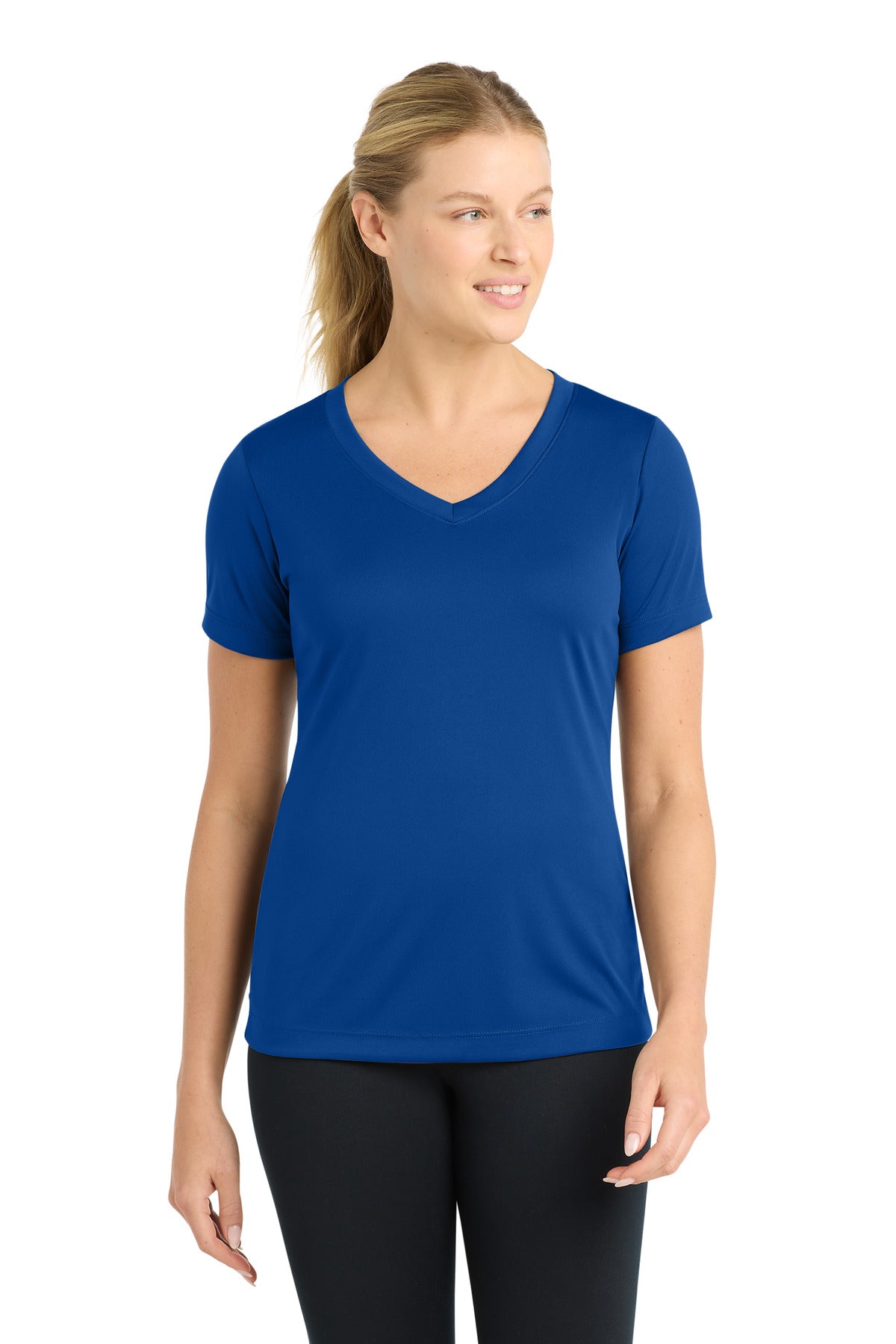 Sport-TekÂ® Women's PosiChargeÂ® Competitorâ„¢ V-Neck Tee. LST353