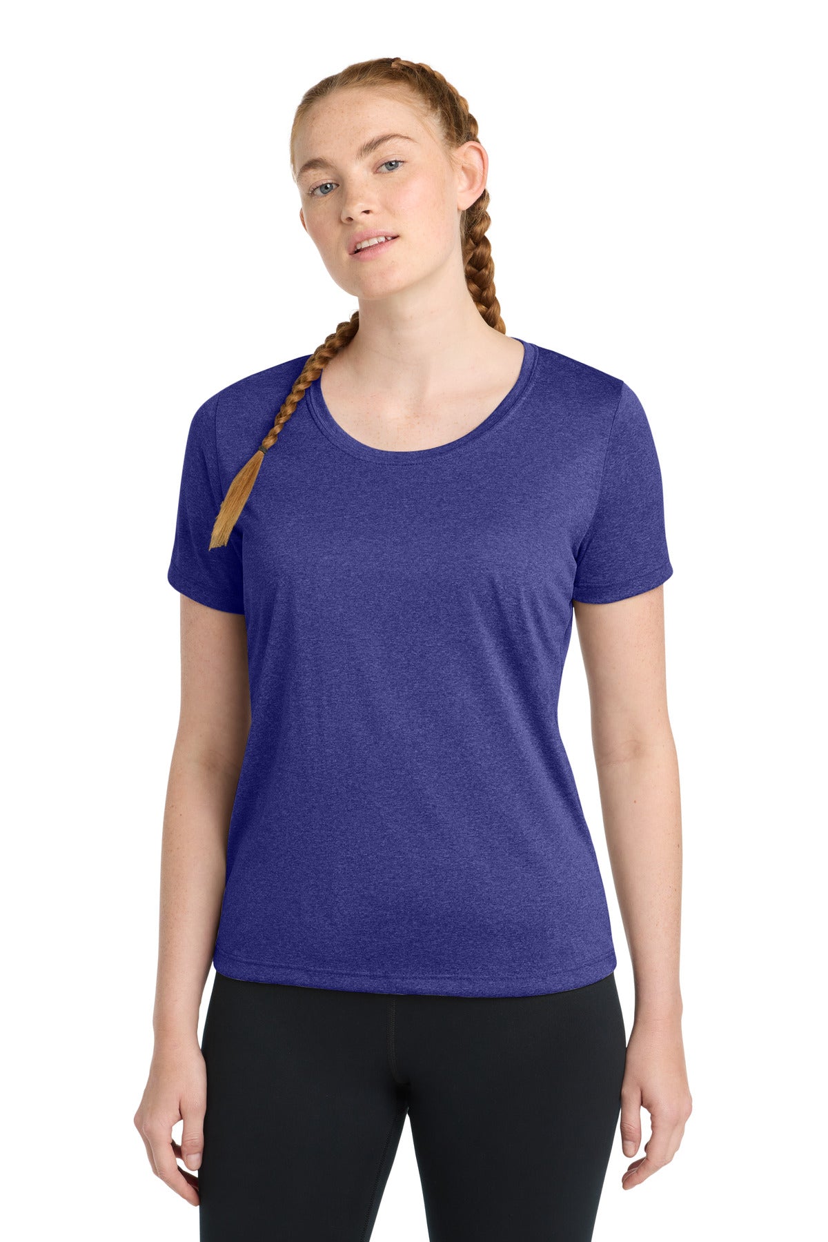 Sport-TekÂ® Women's Heather Contenderâ„¢ Scoop Neck Tee. LST360