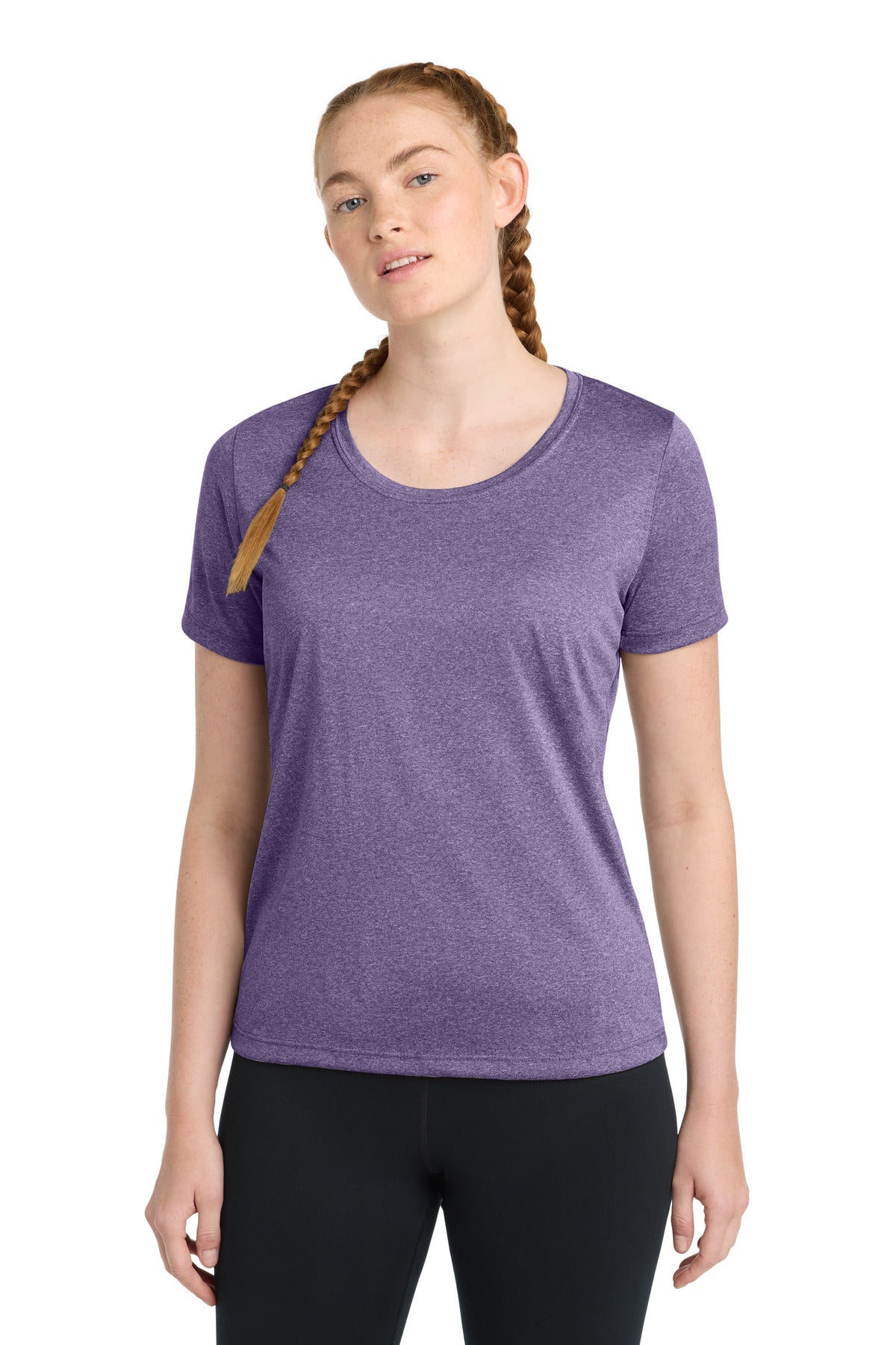 Sport-TekÂ® Women's Heather Contenderâ„¢ Scoop Neck Tee. LST360