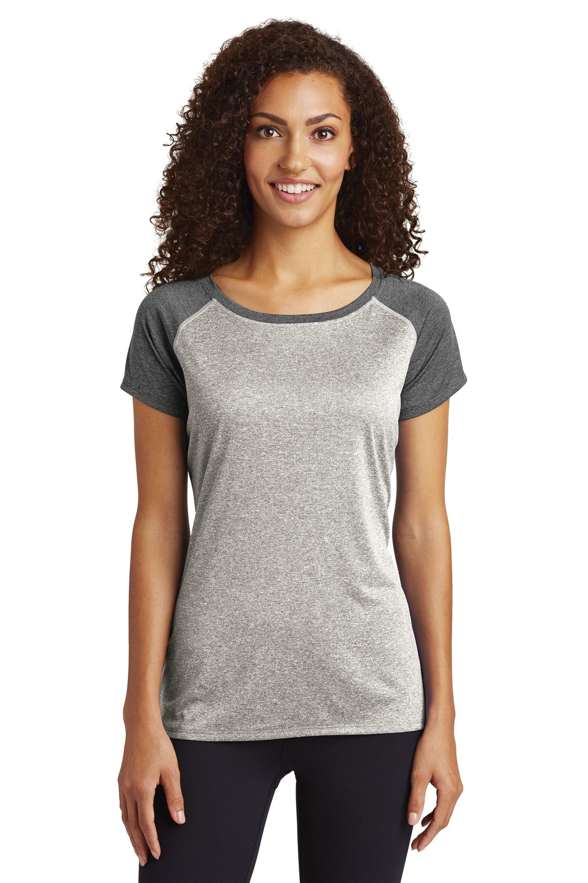 Sport-Tek ? Women's Heather-On-Heather Contender ? Scoop Neck Tee. LST362