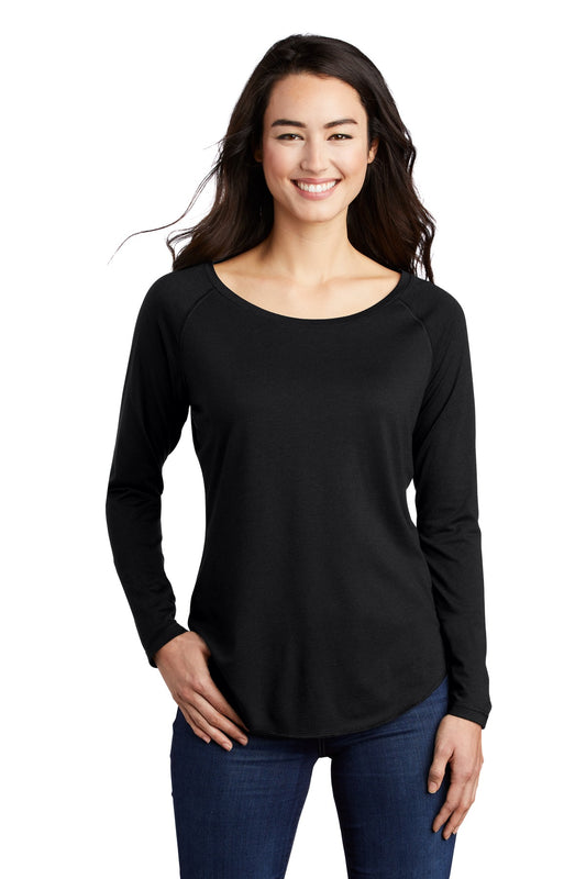 Sport-Tek ? Women's PosiCharge ? Long Sleeve Tri-Blend Wicking Scoop Neck Raglan Tee LST400LS