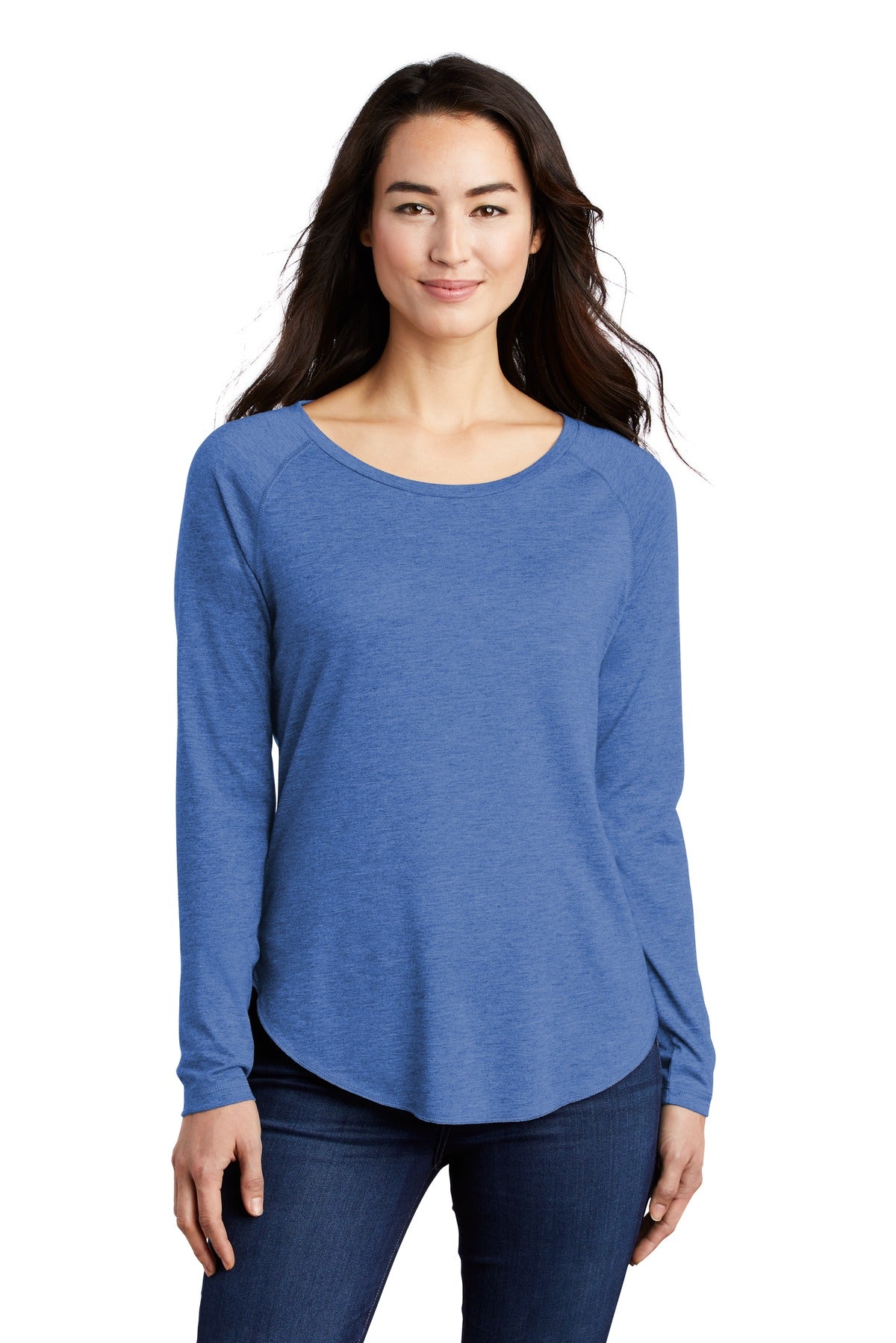 Sport-Tek ? Women's PosiCharge ? Long Sleeve Tri-Blend Wicking Scoop Neck Raglan Tee LST400LS
