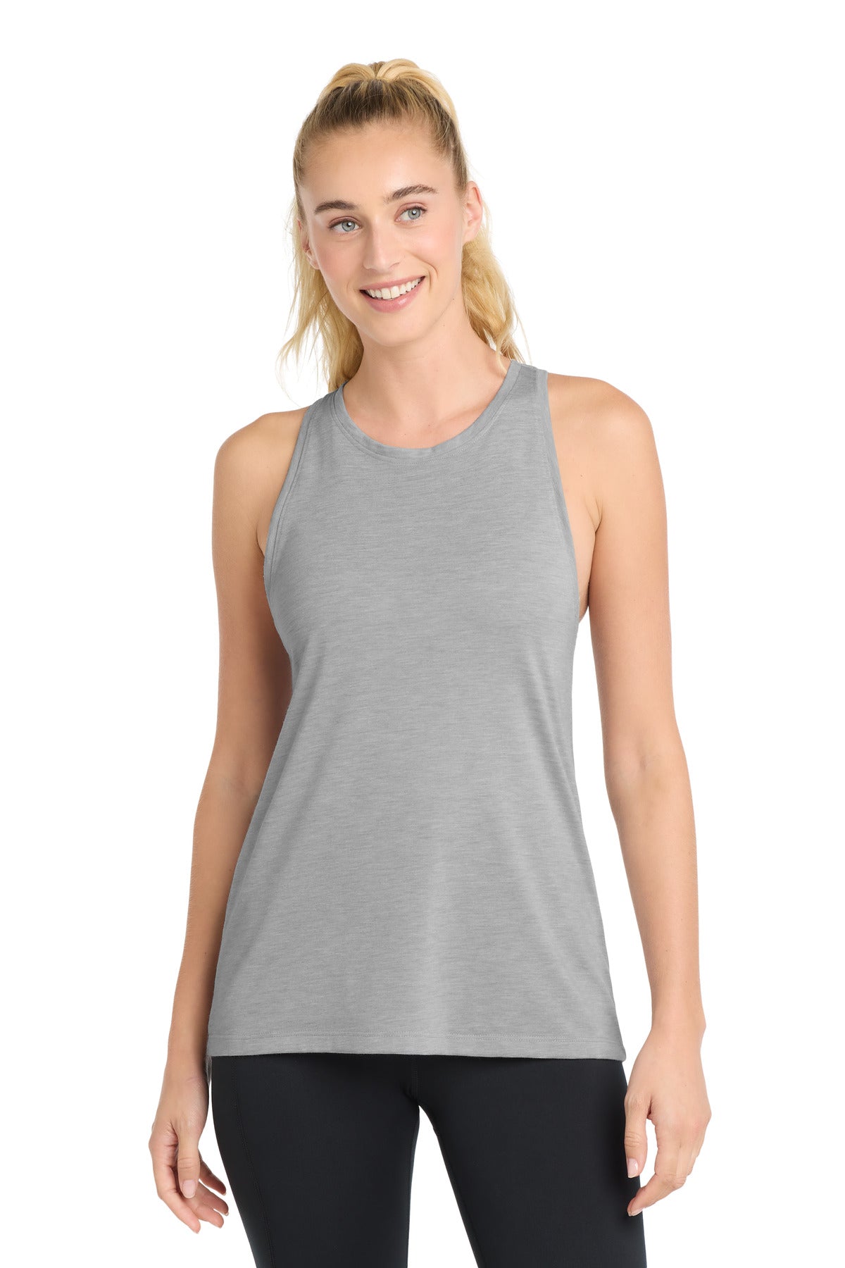Sport-Tek ?? Women's PosiCharge ?? Tri-Blend Wicking Tank. LST402