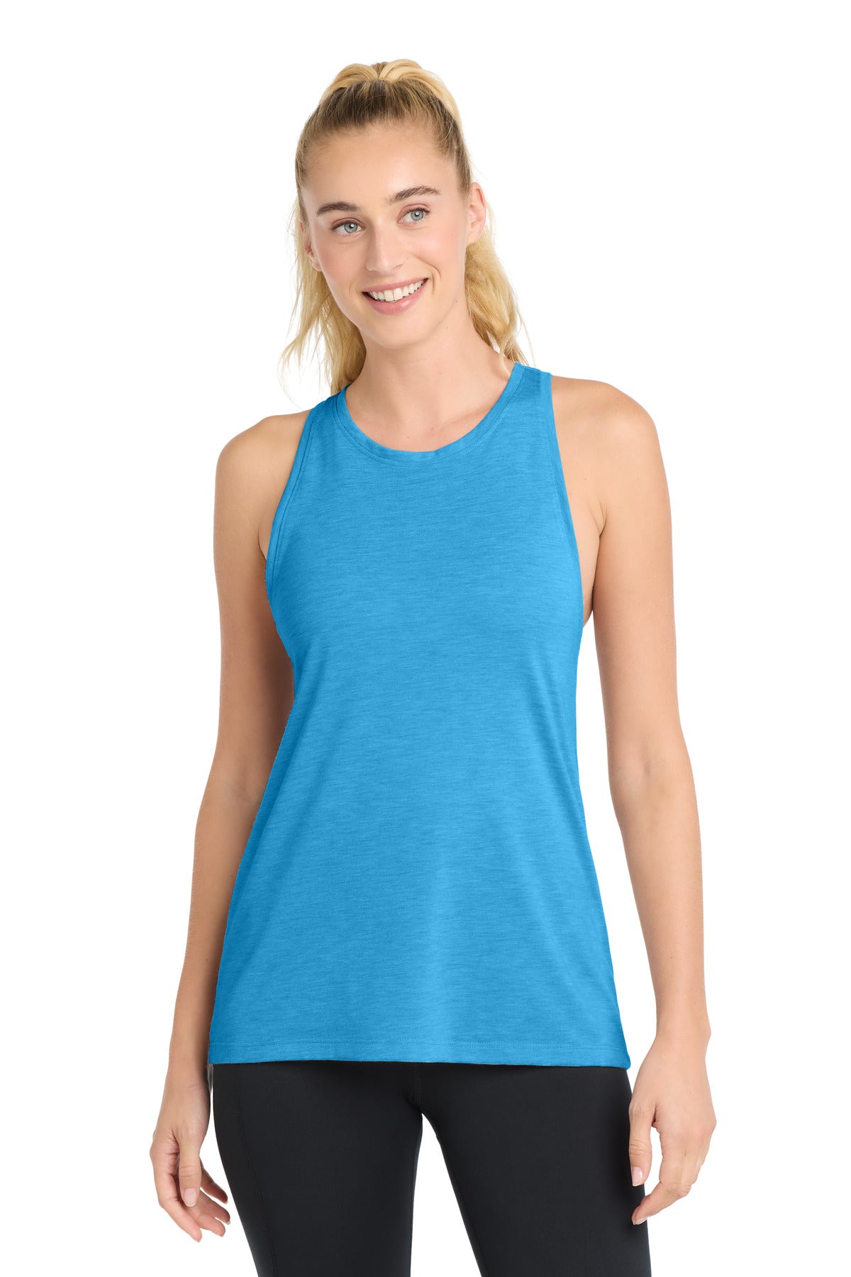 Sport-Tek ?? Women's PosiCharge ?? Tri-Blend Wicking Tank. LST402